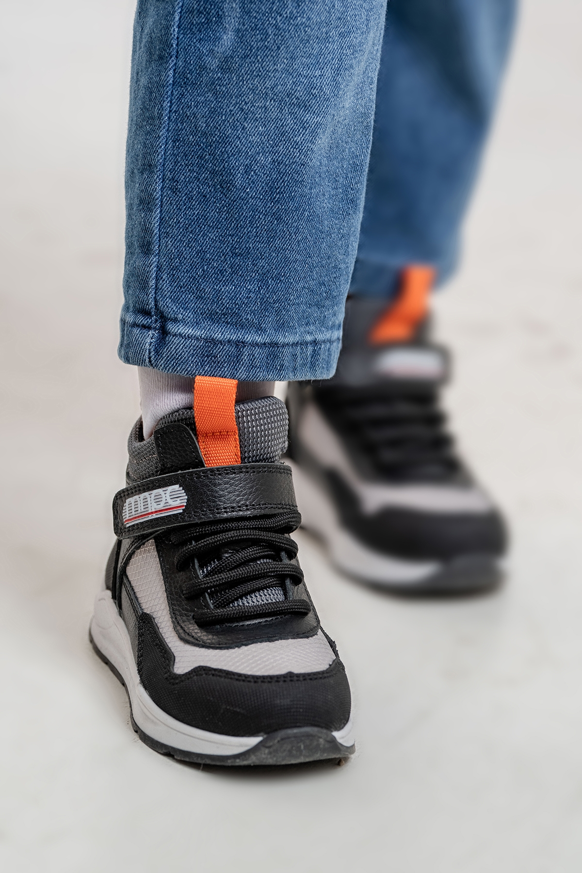 Mnpc Siyah Mnpc Hakiki Deri Erkek Çocuk Suya Dayanıklı Anatomik Günlük Bot