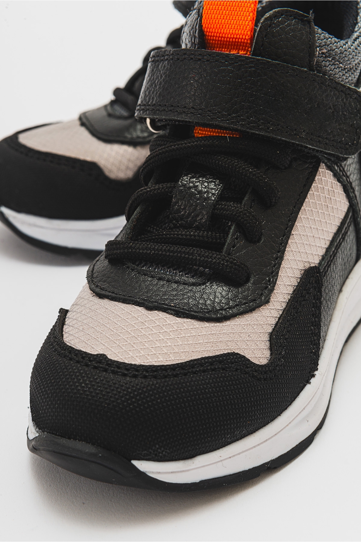 Mnpc Siyah Mnpc Hakiki Deri Erkek Çocuk Suya Dayanıklı Anatomik Günlük Bot