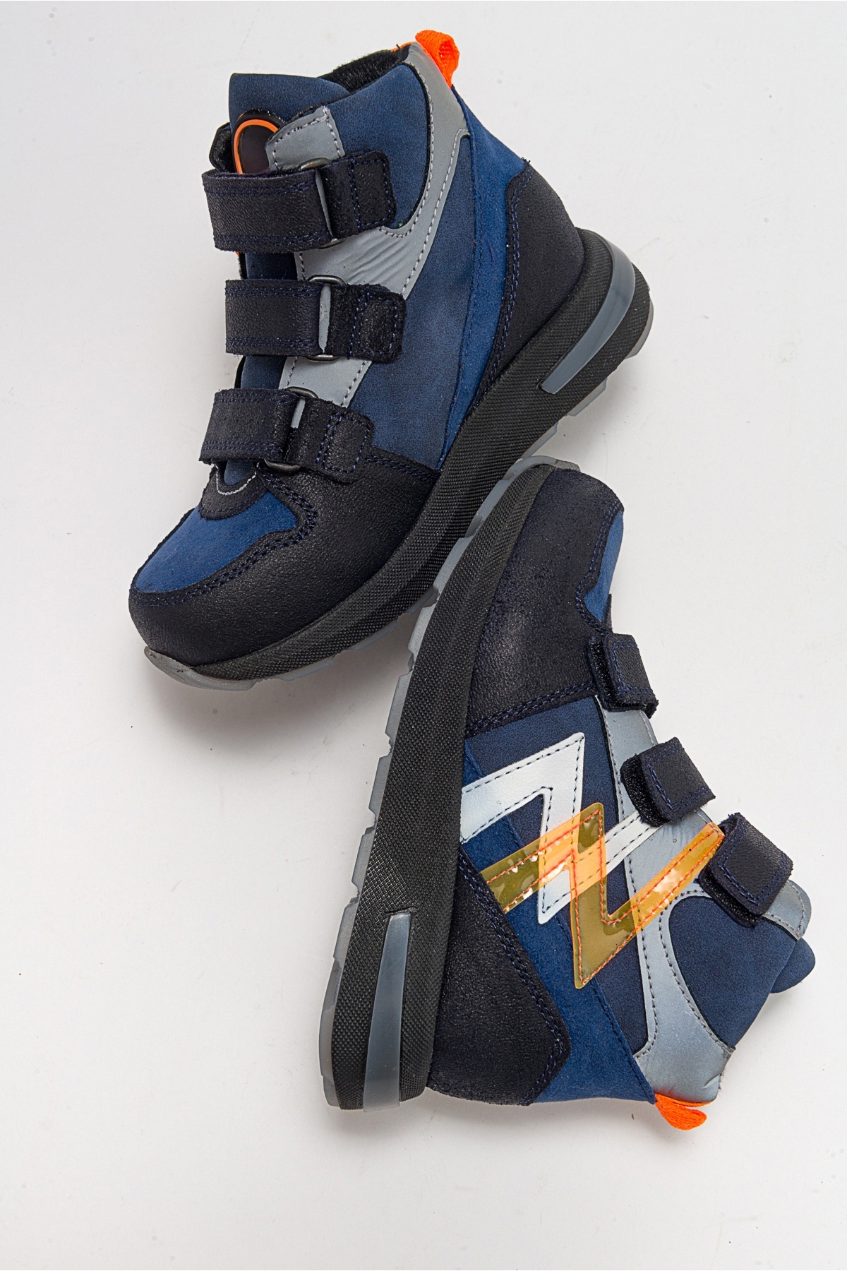 Mnpc Lacivert Mnpc Hakiki Deri Erkek Çocuk Suya Dayanıklı Anatomik Günlük Bot