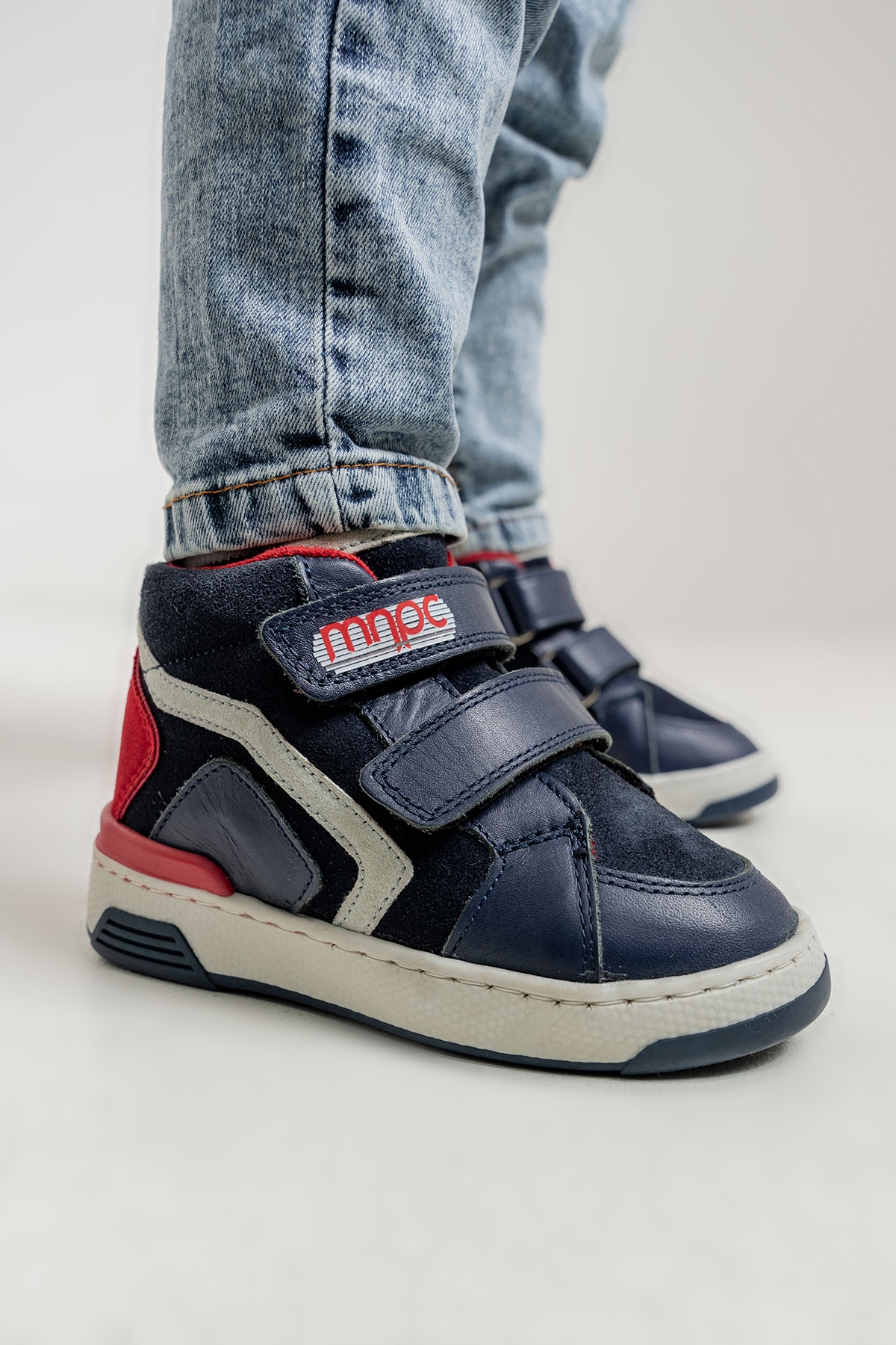 Erkek Çocuk Lacivert Hakiki Deri Suya Dayanıklı Günlük Bot - Görsel 3