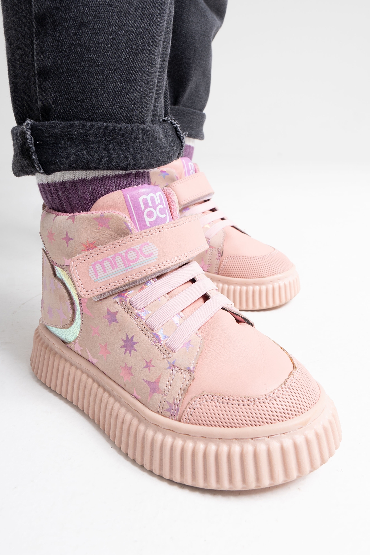 Kız Çocuk Pudra Hakiki Deri Suya Dayanıklı Anatomik Günlük Bot - Görsel 4