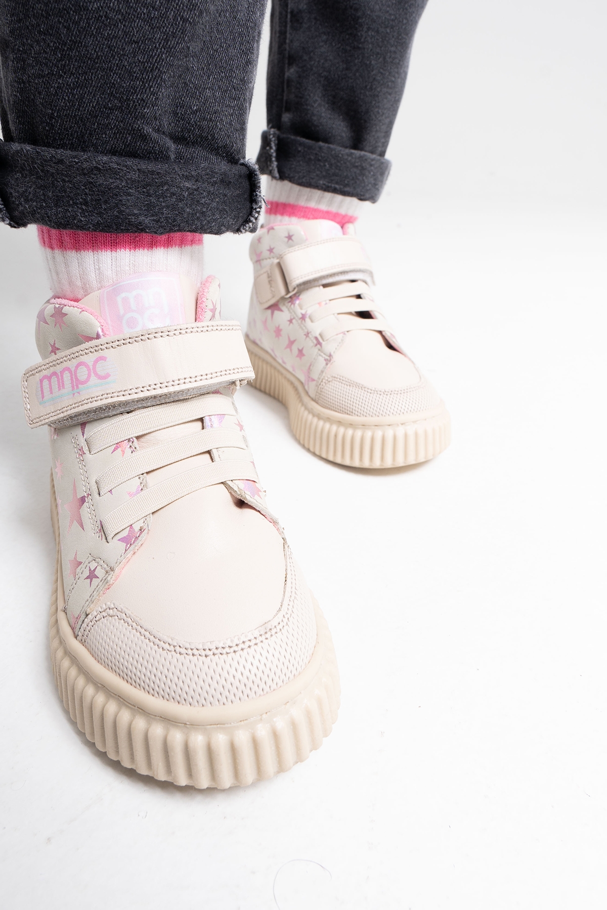 Kız Çocuk Bej Hakiki Deri Suya Dayanıklı Anatomik Günlük Bot - Görsel 3