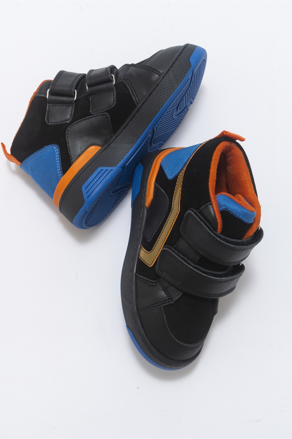 Erkek Çocuk Siyah Hakiki Deri Suya Dayanıklı Günlük Bot - Görsel 6