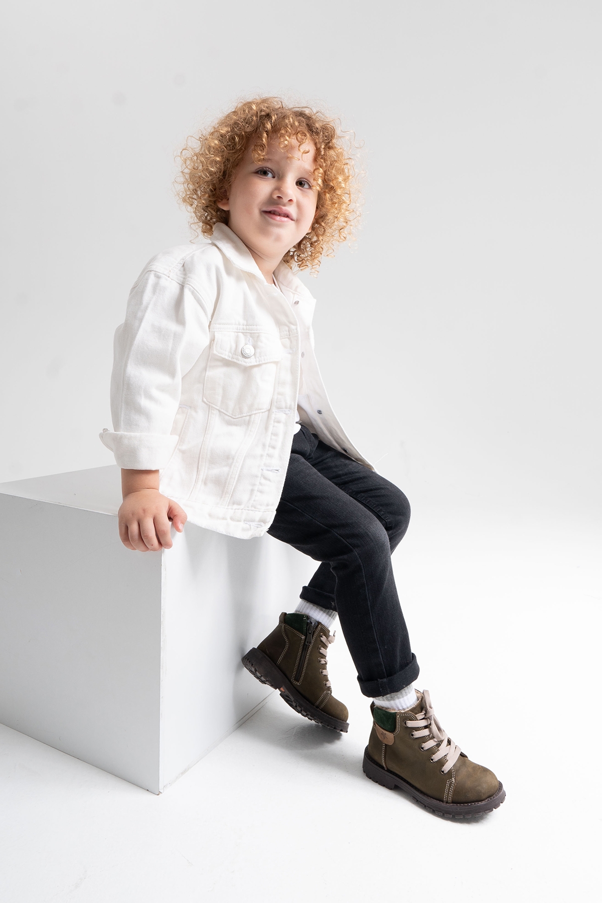 Erkek Çocuk Kum Hakiki Deri Anatomik Günlük Bot - Görsel 4