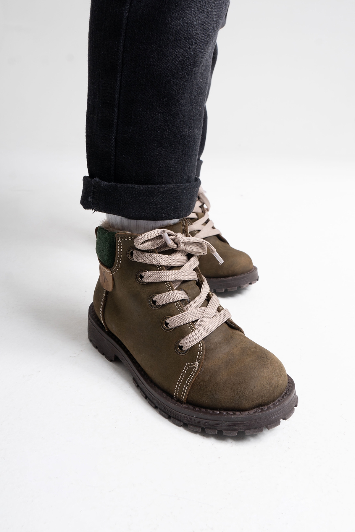 Erkek Çocuk Kum Hakiki Deri Anatomik Günlük Bot - Görsel 6