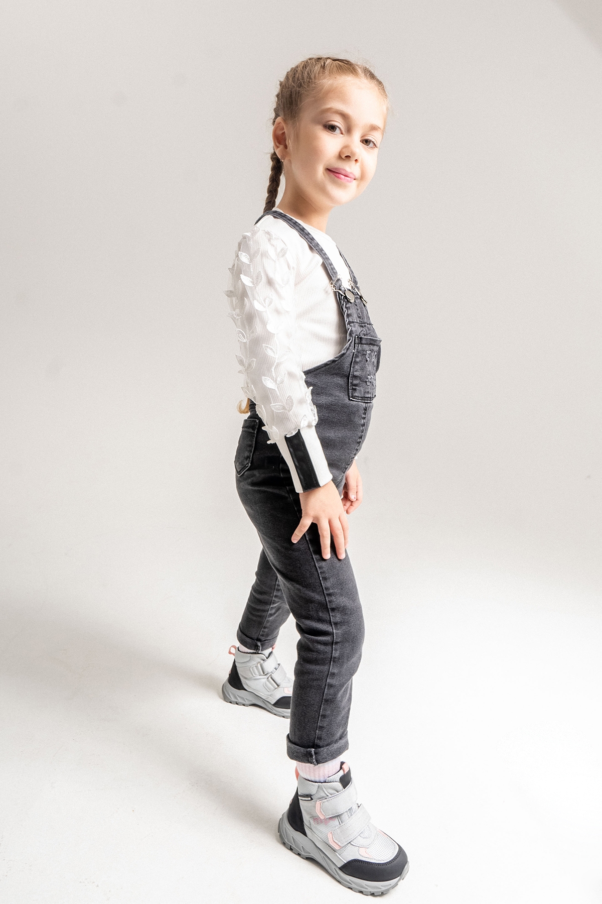 Kız Çocuk Gri-Pembe Su Geçirmez Anatomik Günlük Bot - Görsel 2