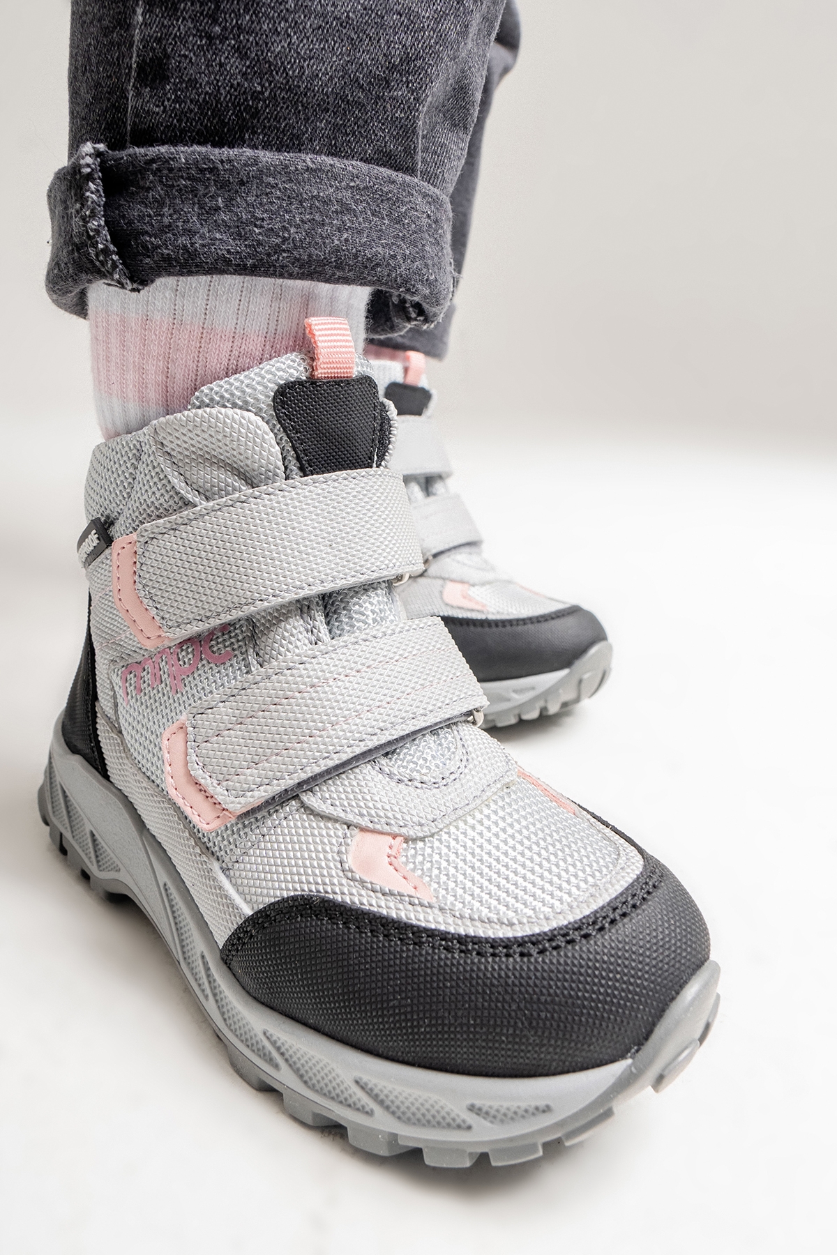 Kız Çocuk Gri-Pembe Su Geçirmez Anatomik Günlük Bot - Görsel 5