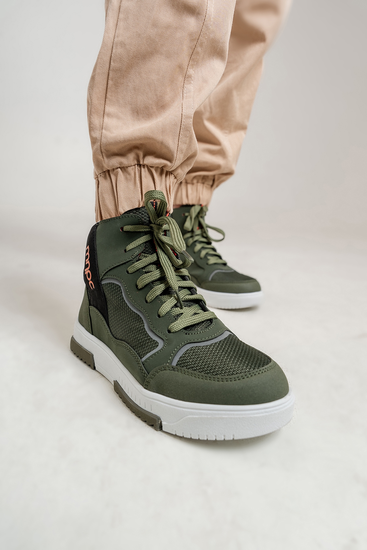 Erkek Çocuk Haki Suya Dayanıklı Anatomik Sneaker Günlük Bot - Görsel 2