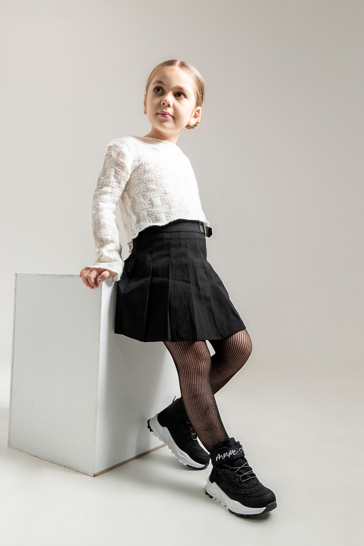 Kız Çocuk Siyah Suni Deri Suya Dayanıklı Anatomik Günlük Bot - Görsel 2