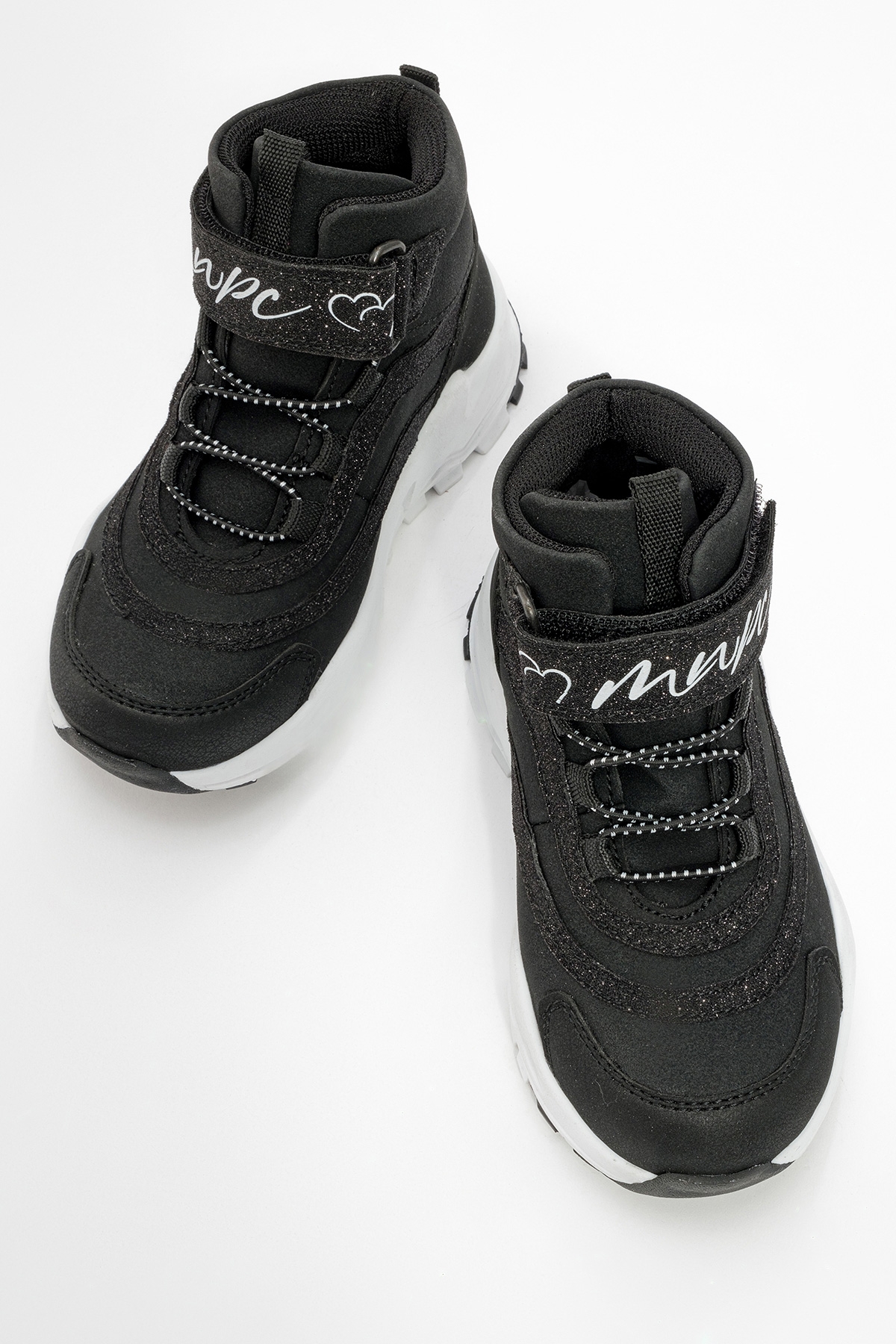 Kız Çocuk Siyah Suni Deri Suya Dayanıklı Anatomik Günlük Bot - Görsel 5