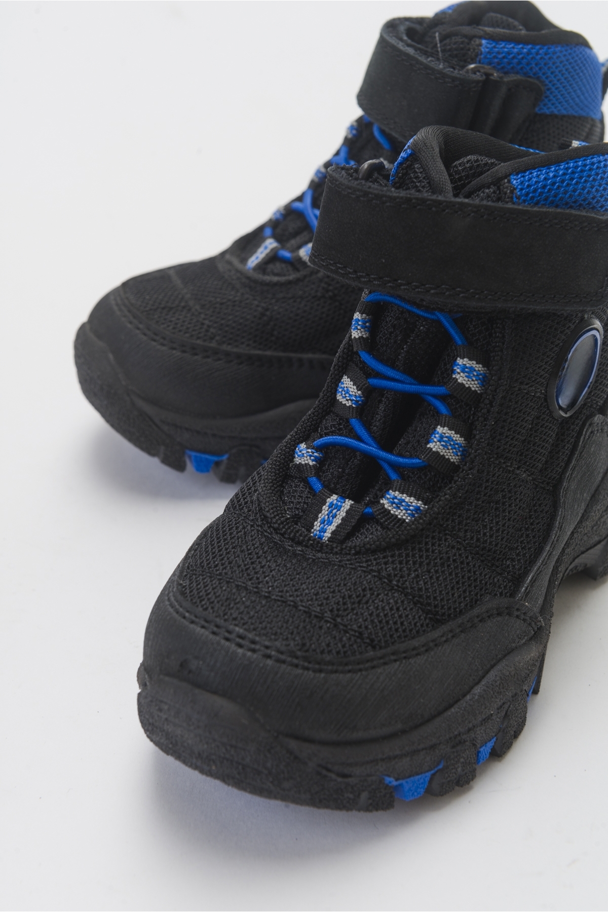 Erkek Çocuk Siyah-Mavi Suya Dayanıklı Microfiber Trekking Bot - Görsel 3