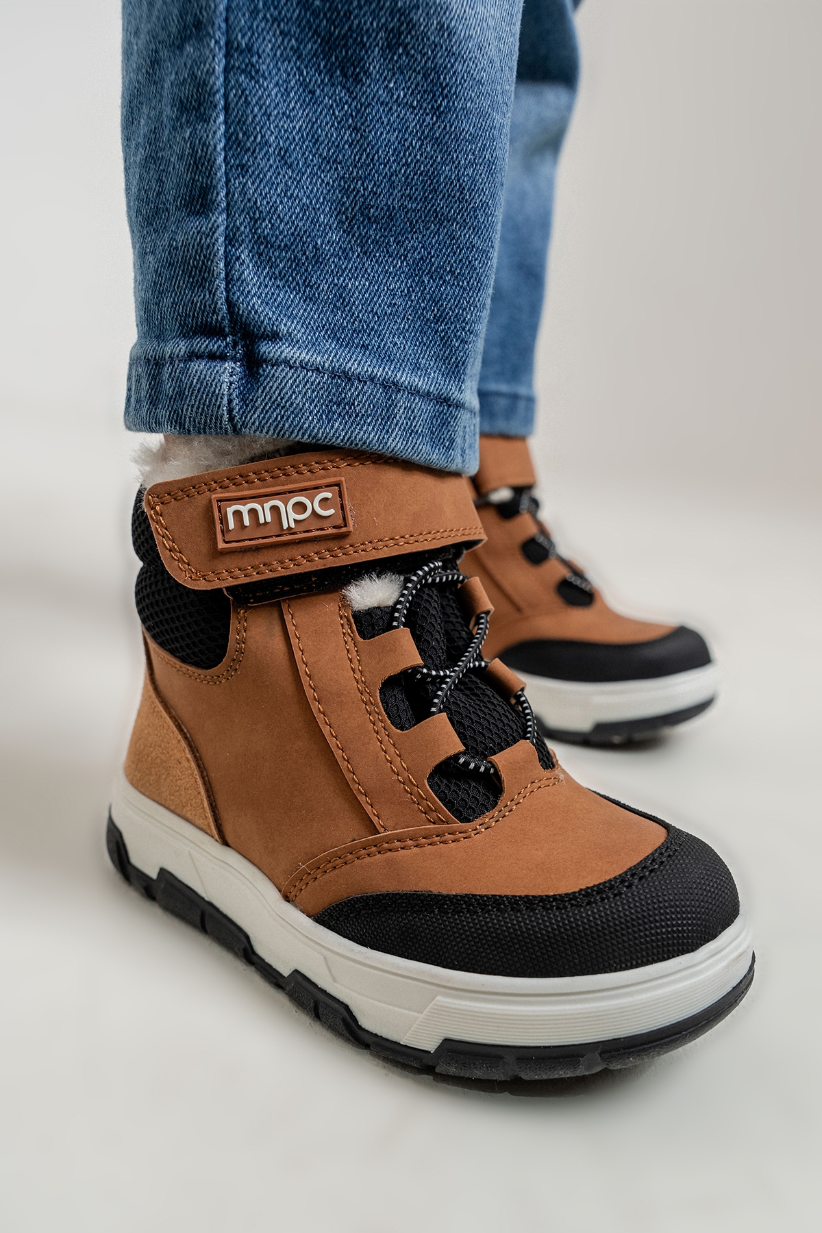 Erkek Çocuk Kum Suni Deri Suya Dayanıklı Anatomik Günlük Bot - Görsel 3