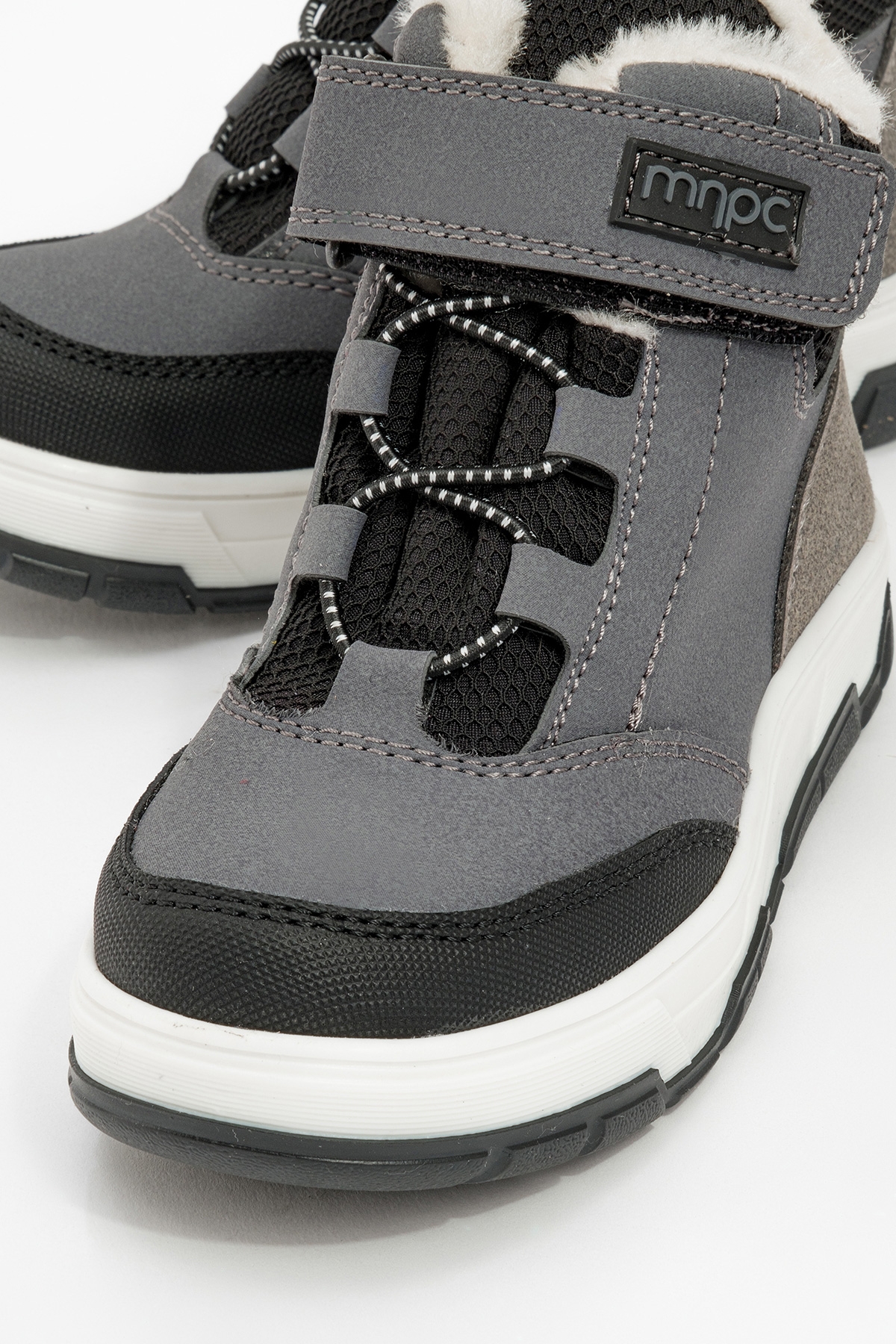 Erkek Çocuk Gri Suni Deri Suya Dayanıklı Anatomik Günlük Bot - Görsel 4