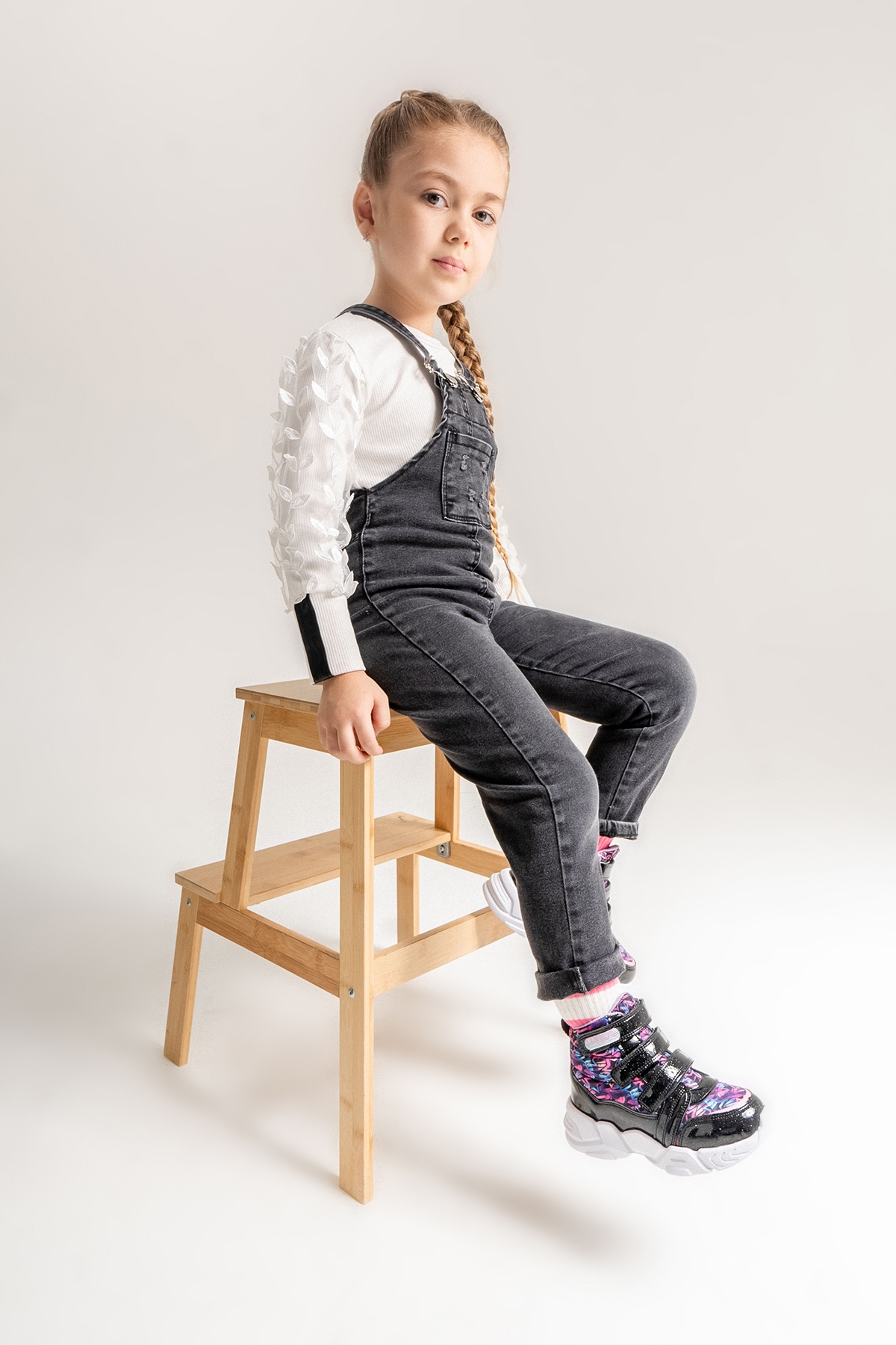 Kız Çocuk Siyah Suya Dayanıklı Anatomik Günlük Bot - Görsel 2