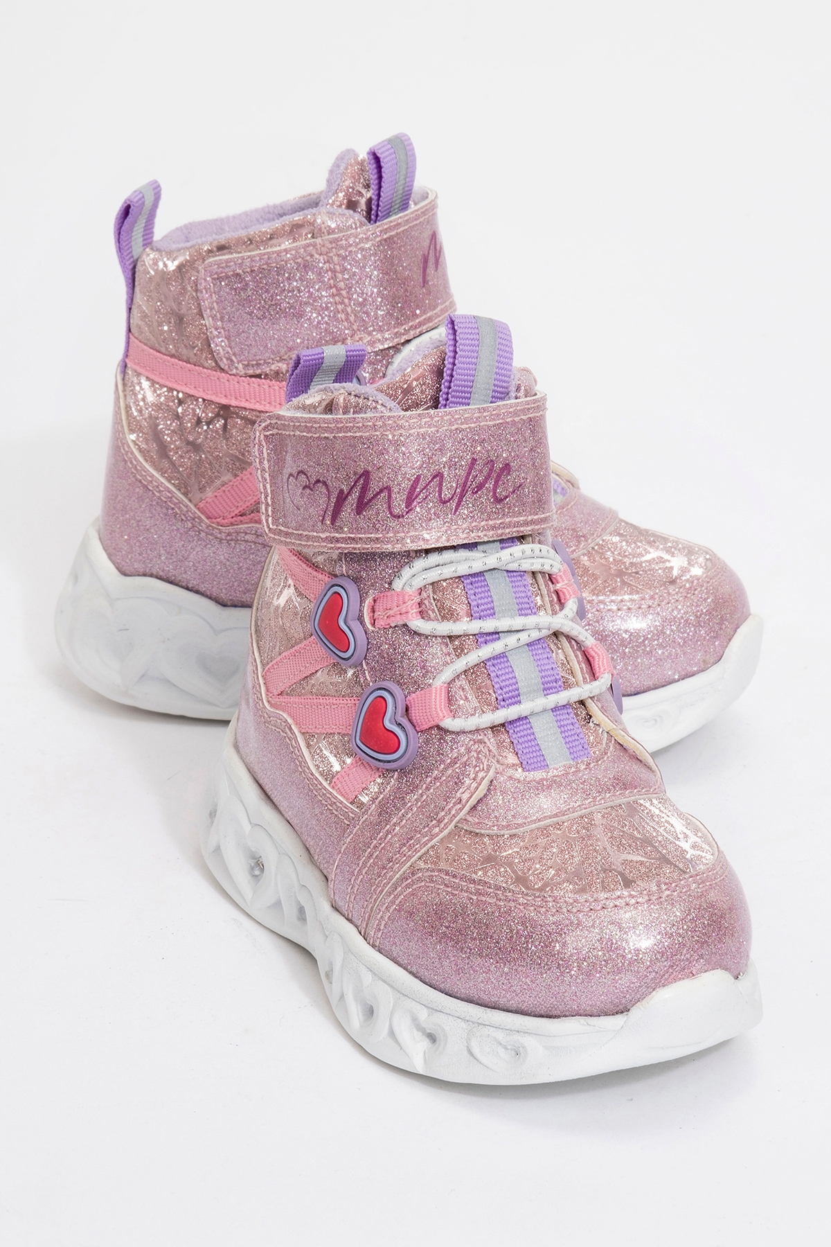 Kız Çocuk Pembe Işıklı Taban Suya Dayanıklı Anatomik Günlük Bot - Görsel 2