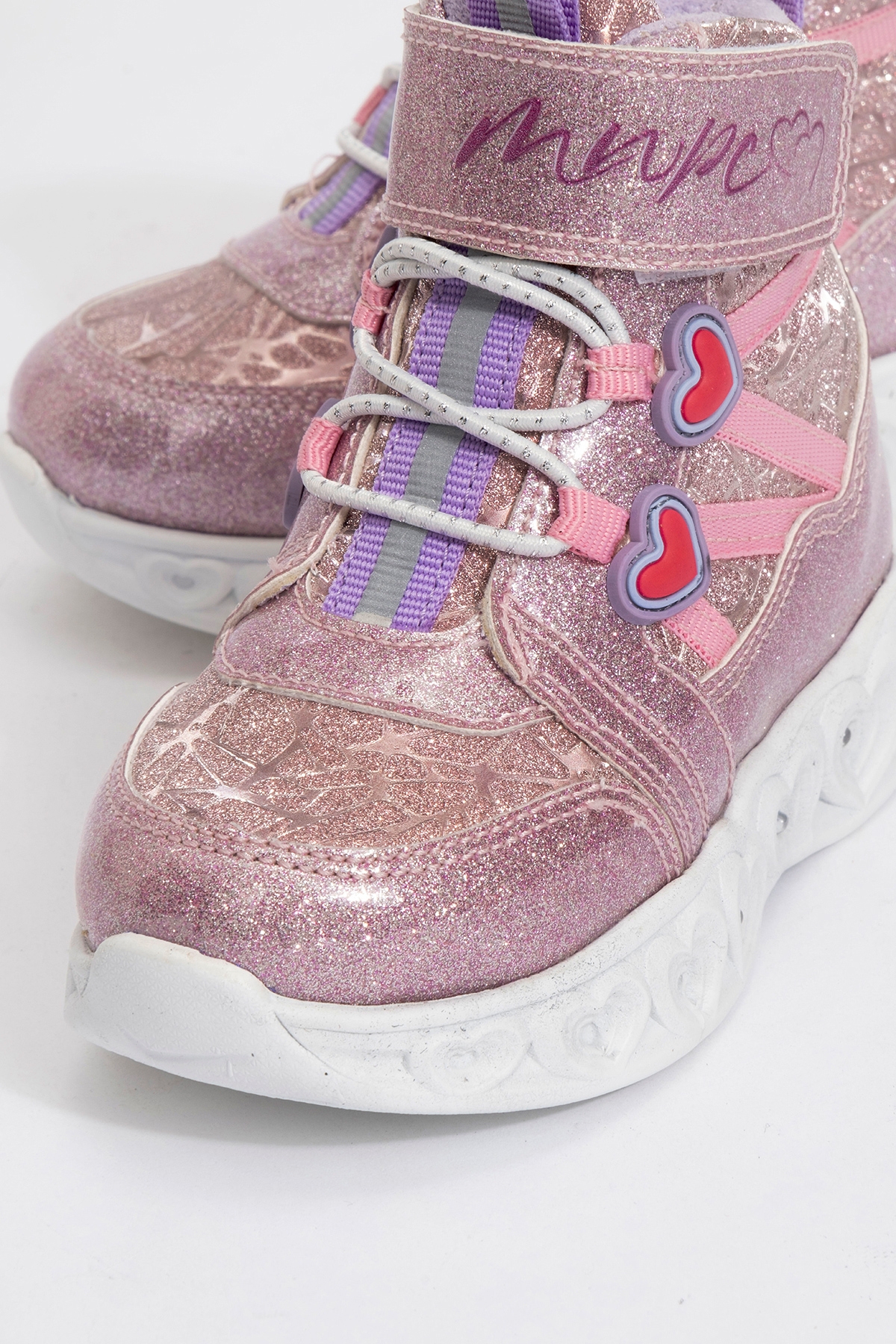 Kız Çocuk Pembe Işıklı Taban Suya Dayanıklı Anatomik Günlük Bot - Görsel 3