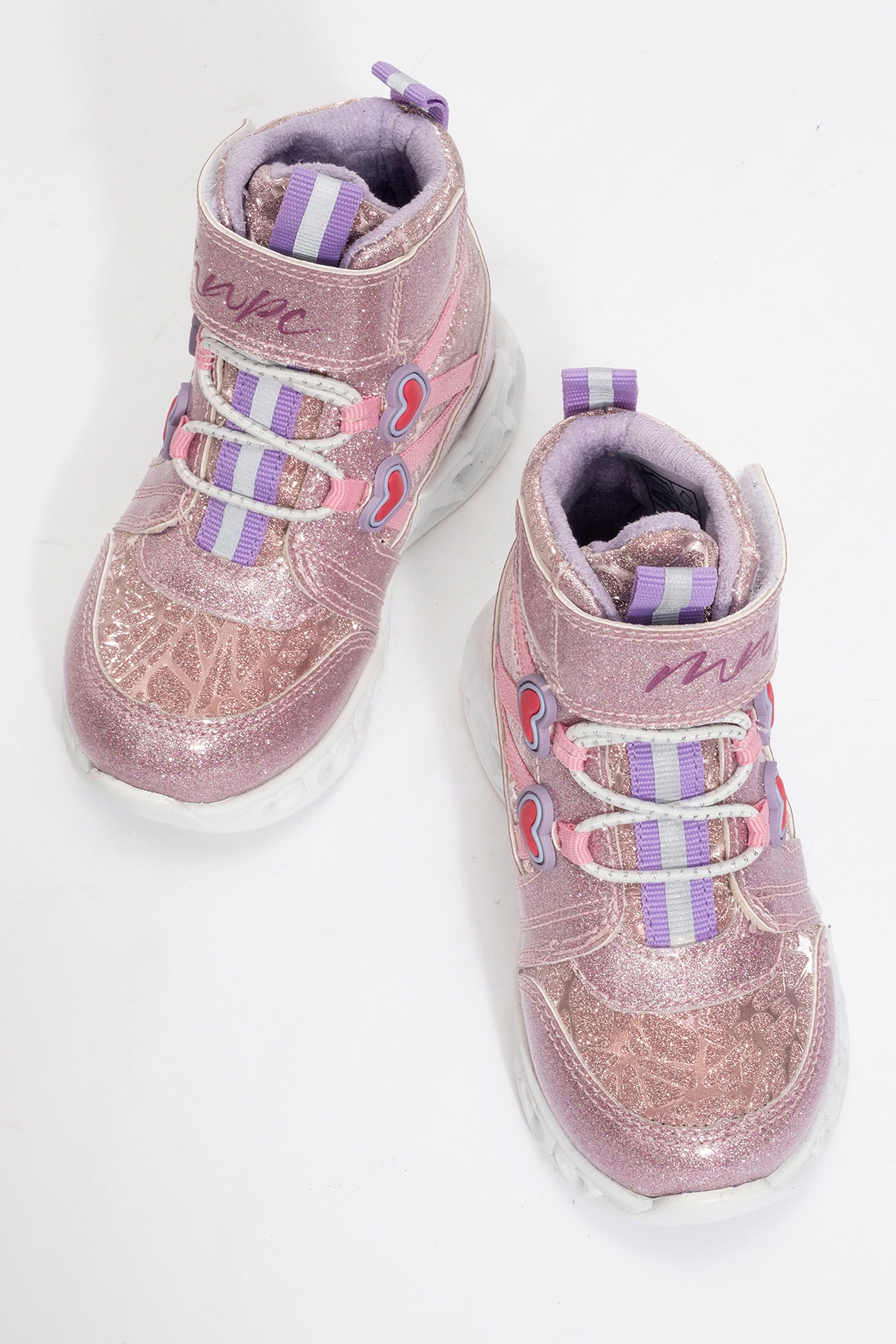 Kız Çocuk Pembe Işıklı Taban Suya Dayanıklı Anatomik Günlük Bot - Görsel 4