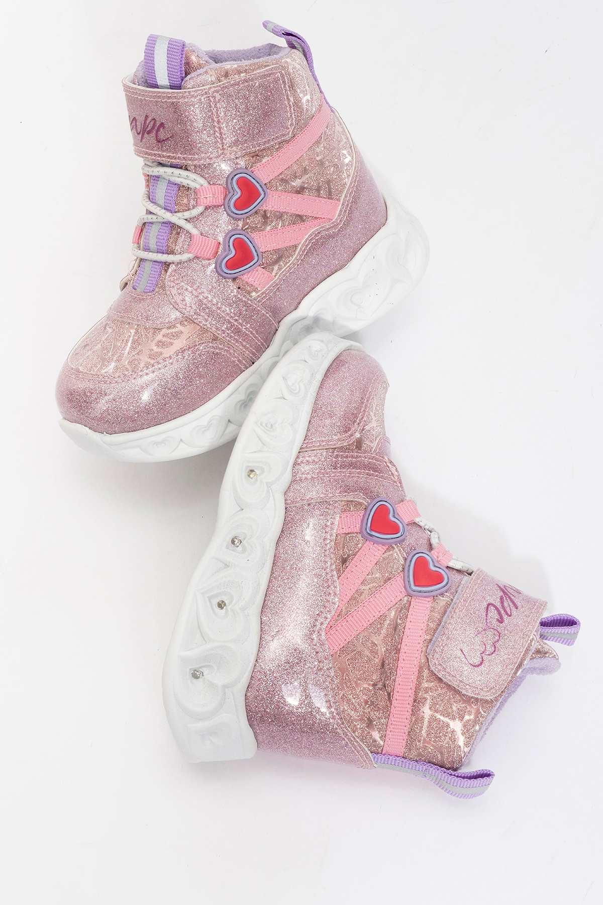 Kız Çocuk Pembe Işıklı Taban Suya Dayanıklı Anatomik Günlük Bot - Görsel 5