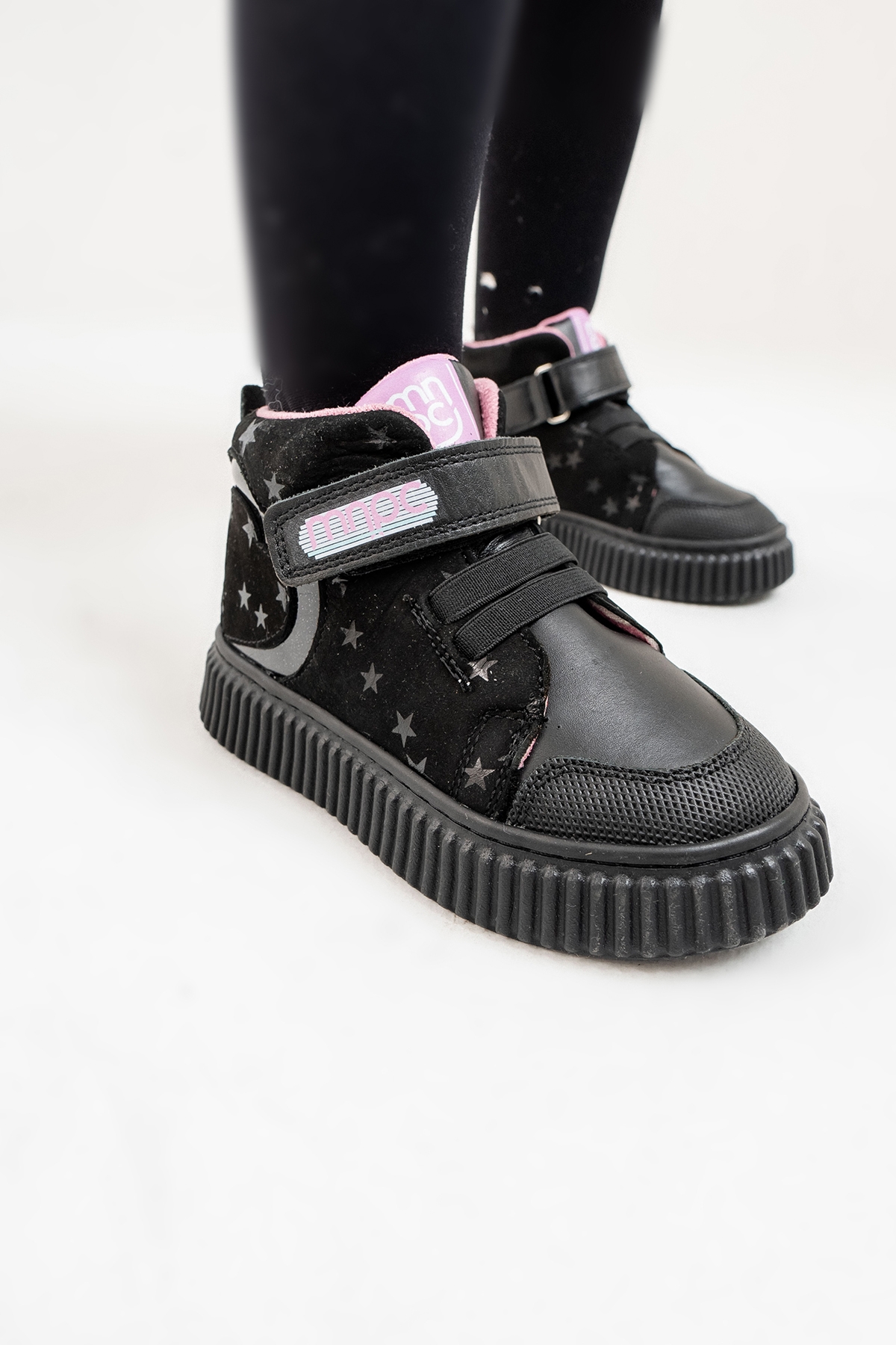 Kız Çocuk Siyah Hakiki Deri Suya Dayanıklı Anatomik Günlük Bot - Görsel 5