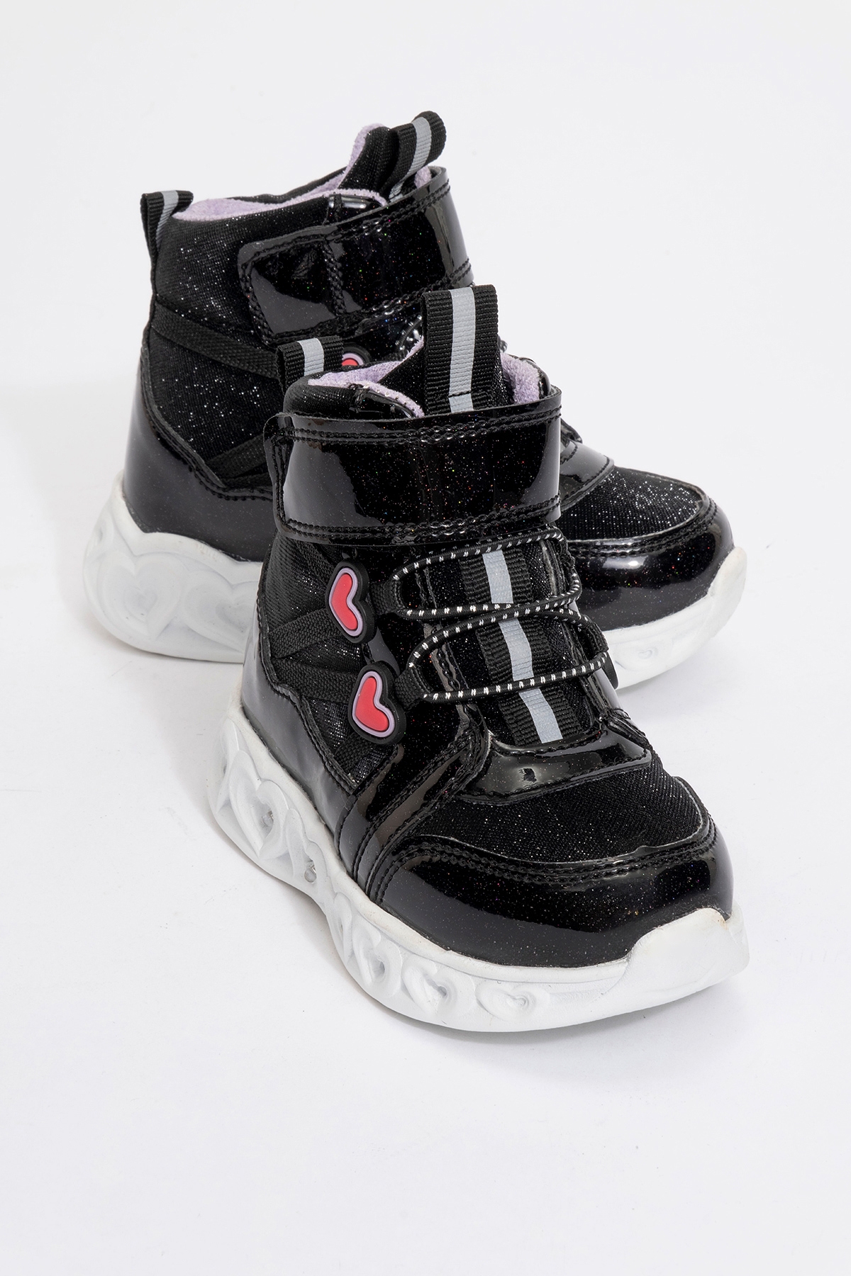 Kız Çocuk Siyah Işıklı Taban Suya Dayanıklı Anatomik Günlük Bot - Görsel 2