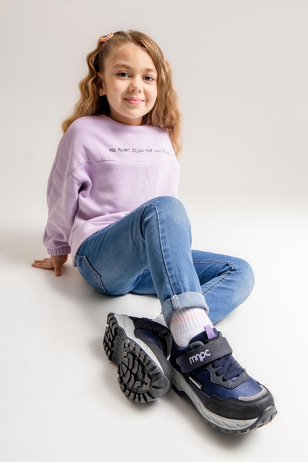 Kız Çocuk Lacivert Su Geçirmez Anatomik Ayakkabı - Görsel 2