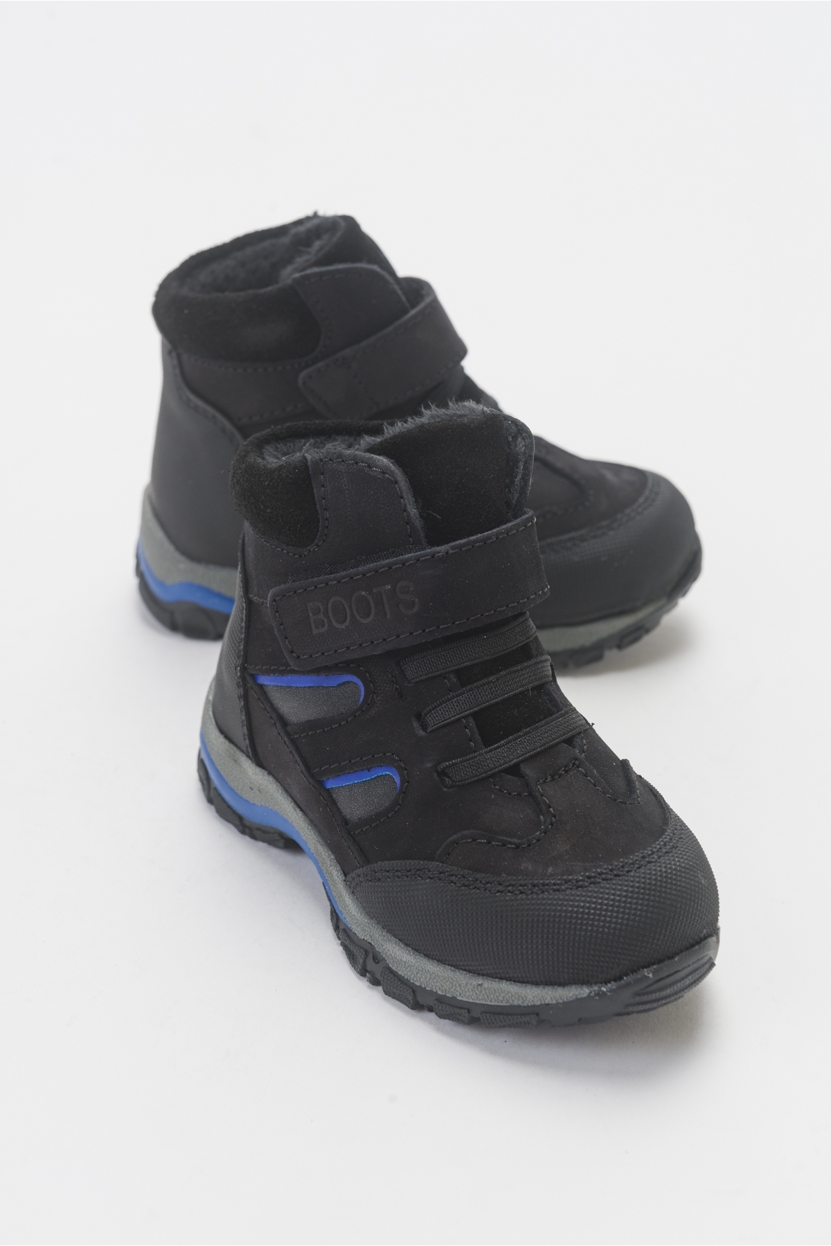 Erkek Çocuk Siyah Hakiki Deri Suya Dayanıklı Anatomik Günlük Bot - Görsel 3
