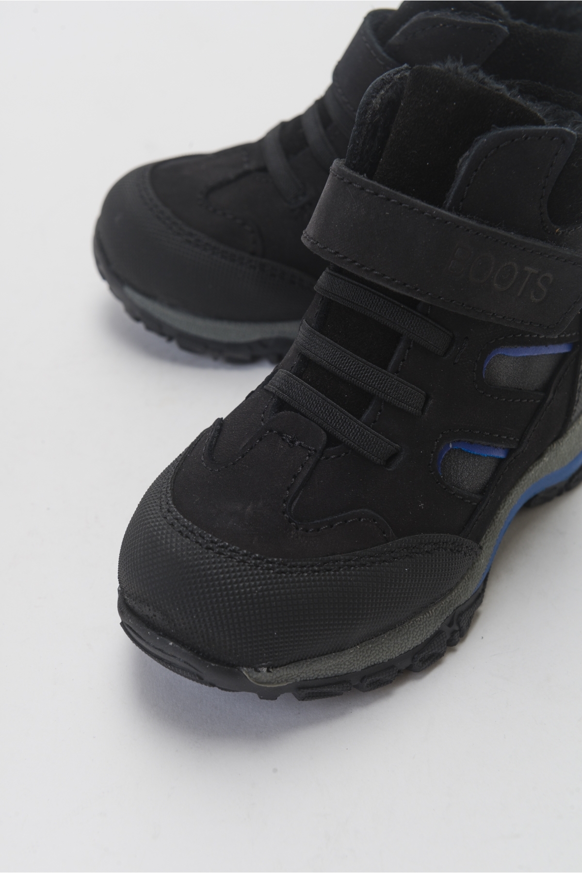 Erkek Çocuk Siyah Hakiki Deri Suya Dayanıklı Anatomik Günlük Bot - Görsel 4