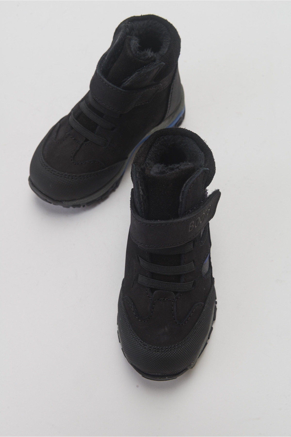 Erkek Çocuk Siyah Hakiki Deri Suya Dayanıklı Anatomik Günlük Bot - Görsel 5