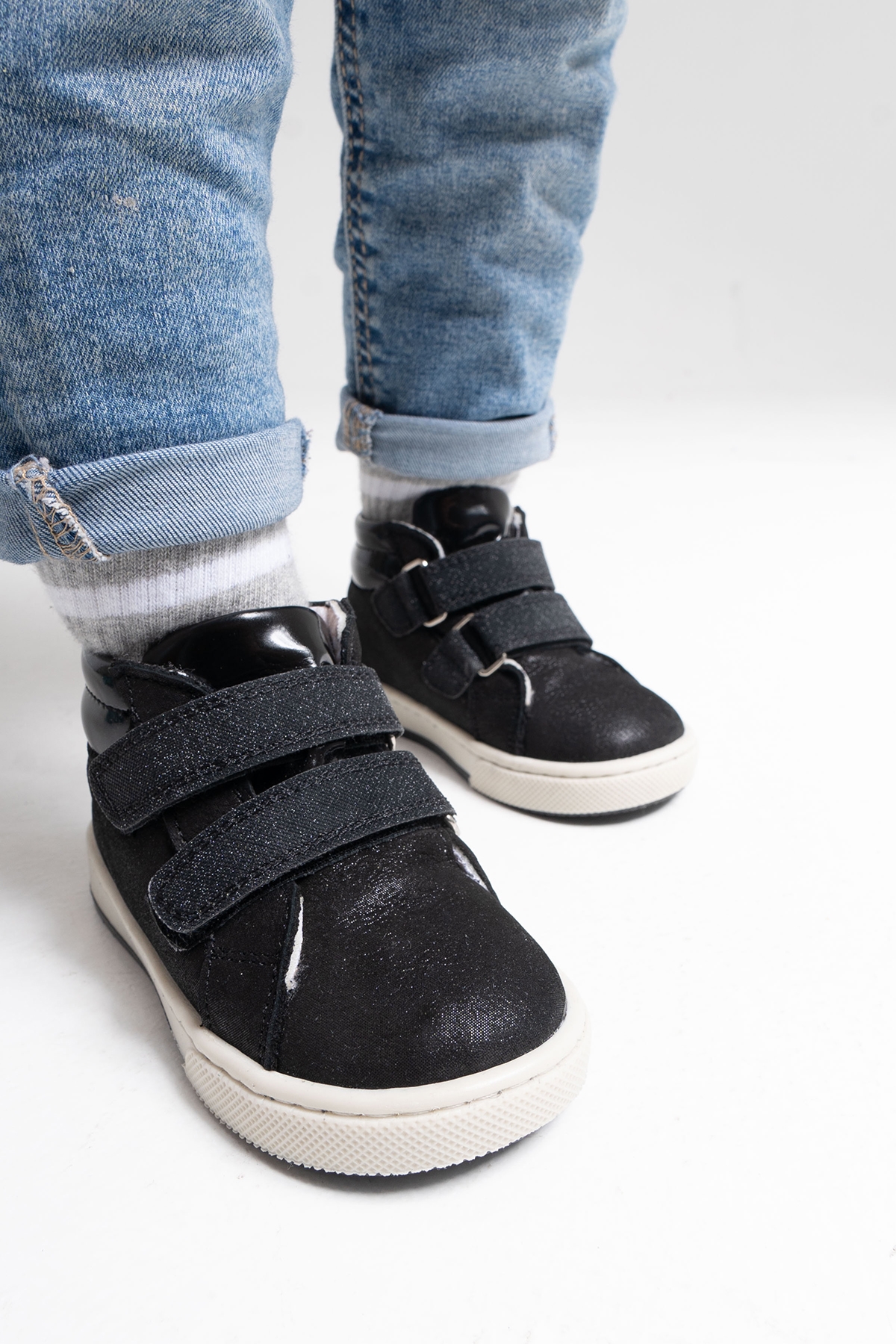 Kız Çocuk Siyah Hakiki Deri Suya Dayanıklı Anatomik Günlük Bot - Görsel 4