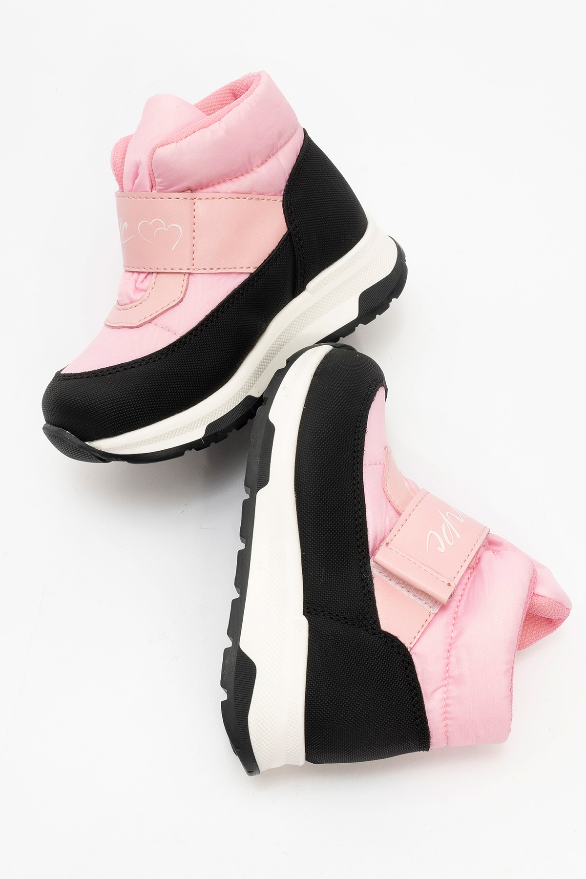 Kız Çocuk Pembe Suni Deri Suya Dayanıklı Anatomik Günlük Bot - Görsel 5