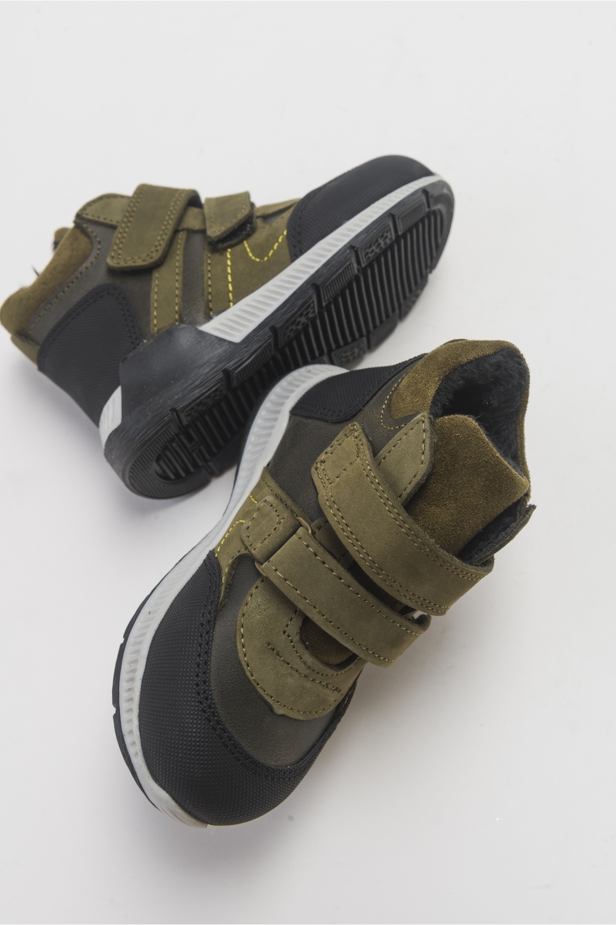 Erkek Çocuk Haki Hakiki Deri Suya Dayanıklı Anatomik İlk Adım Bot - Görsel 5