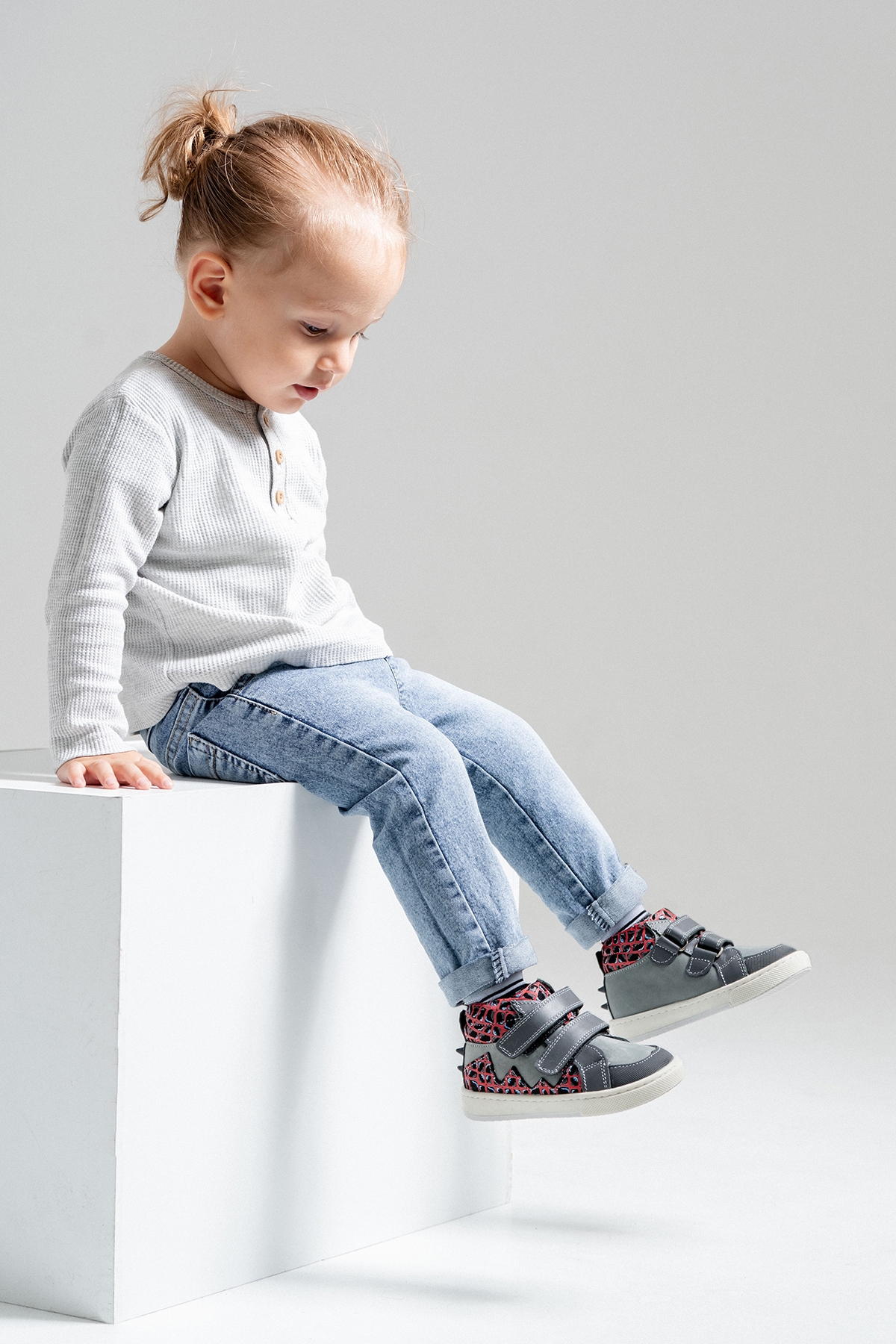 Erkek Çocuk Gri Hakiki Deri Suya Dayanıklı Anatomik İlk Adım Bot - Görsel 3