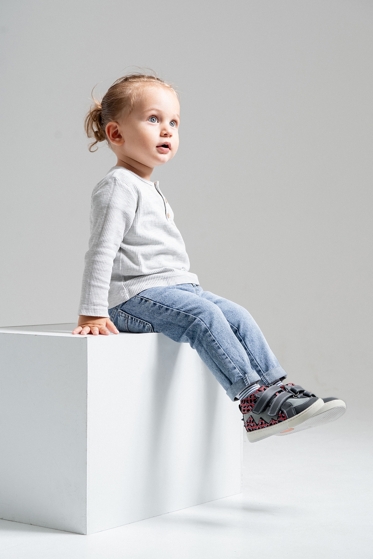 Erkek Çocuk Gri Hakiki Deri Suya Dayanıklı Anatomik İlk Adım Bot - Görsel 4