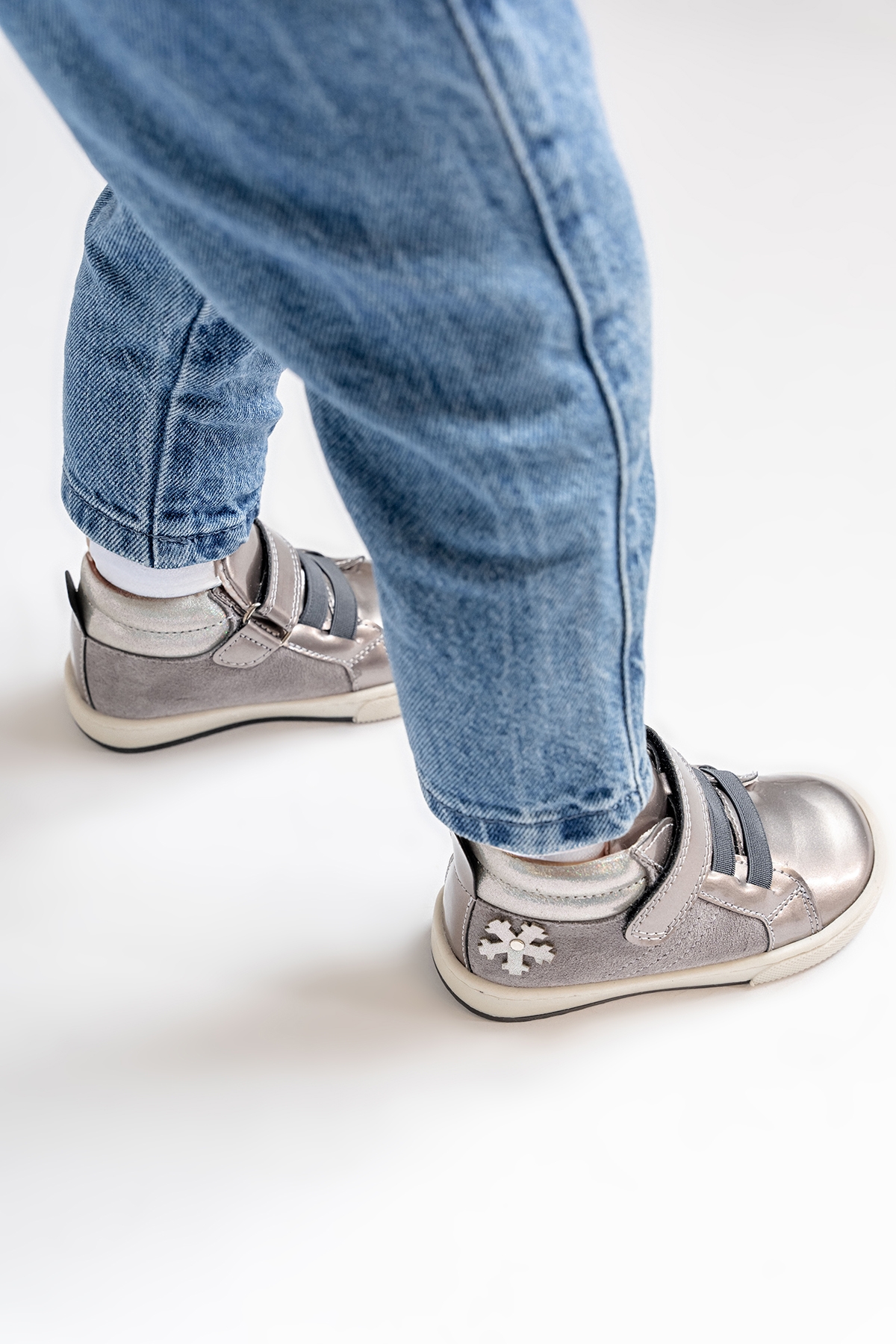 Kız Çocuk Platin Hakiki Deri Suya Dayanıklı Anatomik İlk Adım Bot - Görsel 3