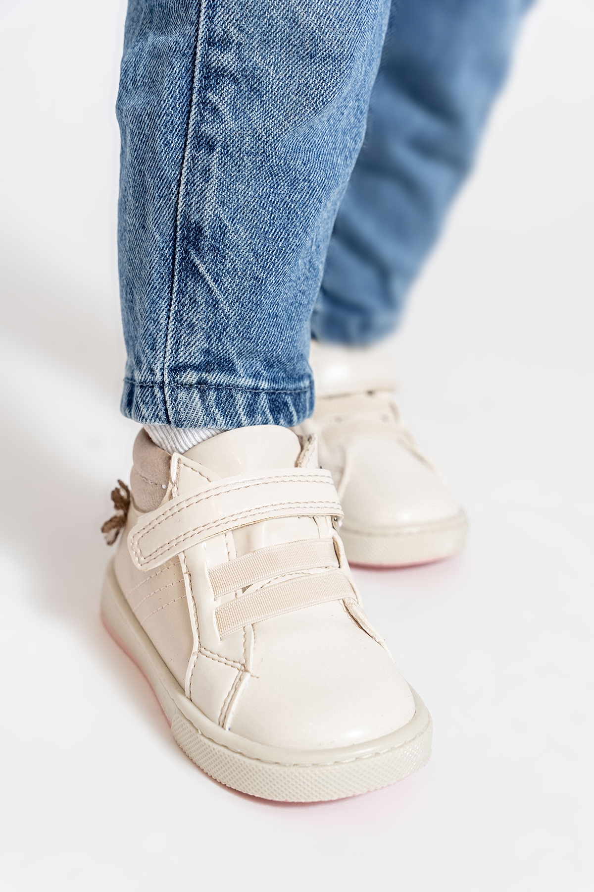 Kız Çocuk Bej Hakiki Deri Suya Dayanıklı Anatomik İlk Adım Bot - Görsel 3