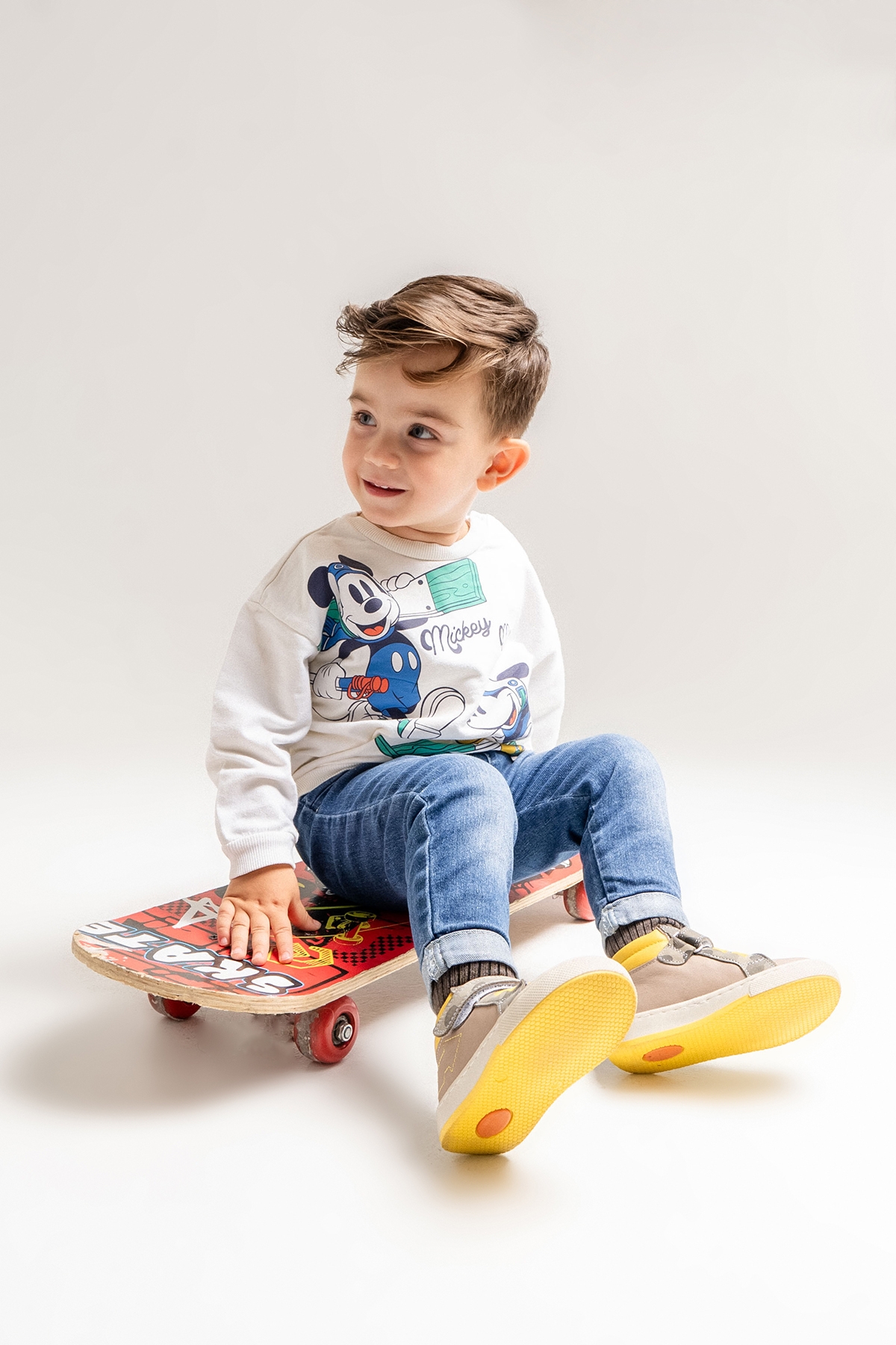 Erkek Çocuk Gri Hakiki Deri Suya Dayanıklı Anatomik İlk Adım Bot - Görsel 3