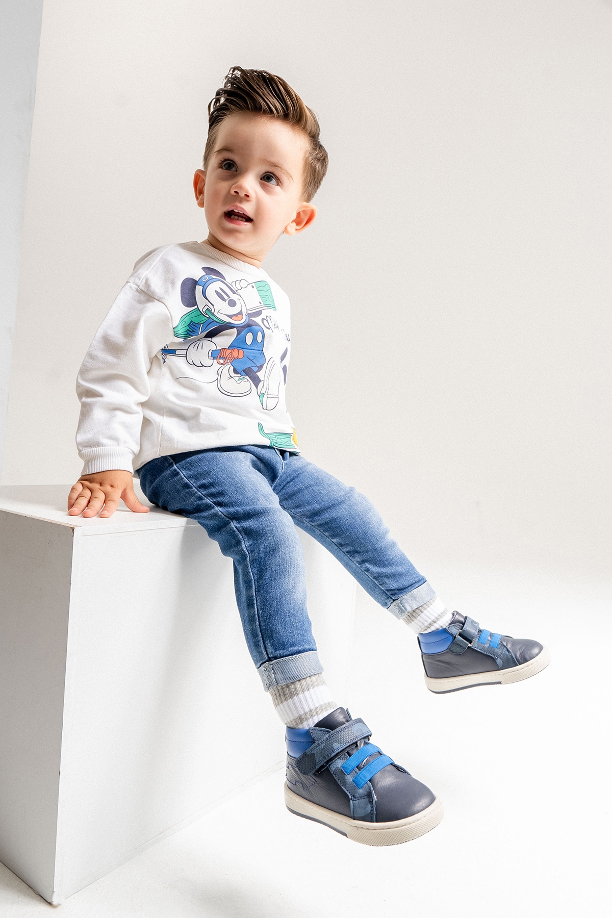 Erkek Çocuk Lacivert Hakiki Deri Suya Dayanıklı Anatomik İlk Adım Bot - Görsel 2