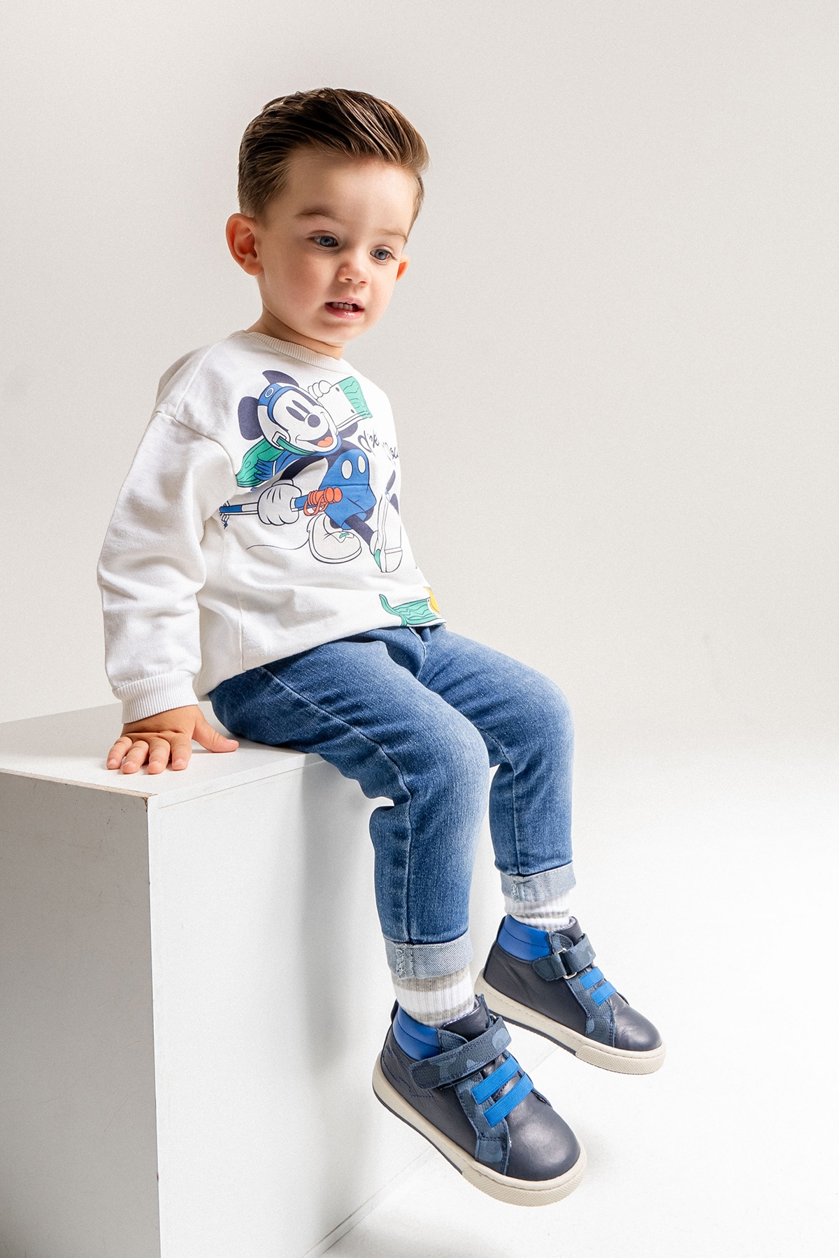 Erkek Çocuk Lacivert Hakiki Deri Suya Dayanıklı Anatomik İlk Adım Bot - Görsel 3