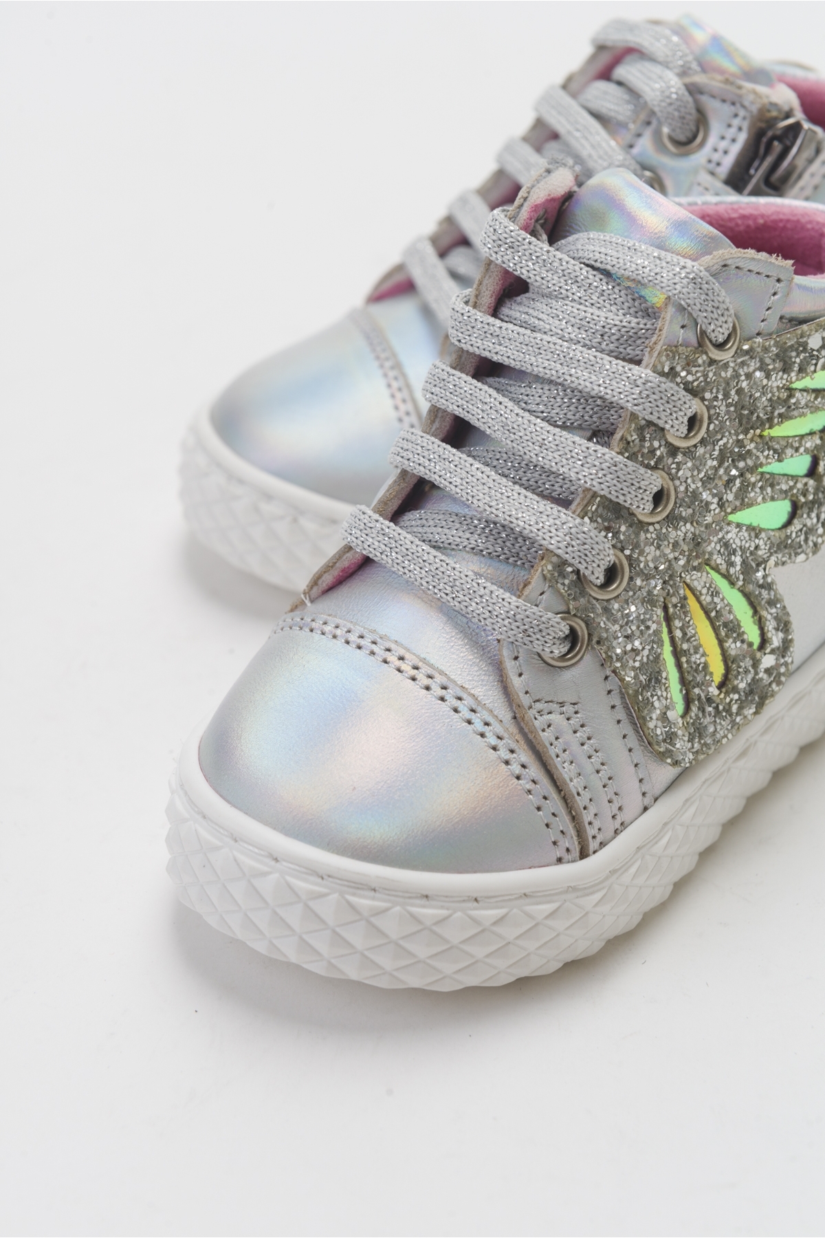 Kız Çocuk Gümüş Hakiki Deri Suya Dayanıklı Anatomik İlk Adım Bot - Görsel 3