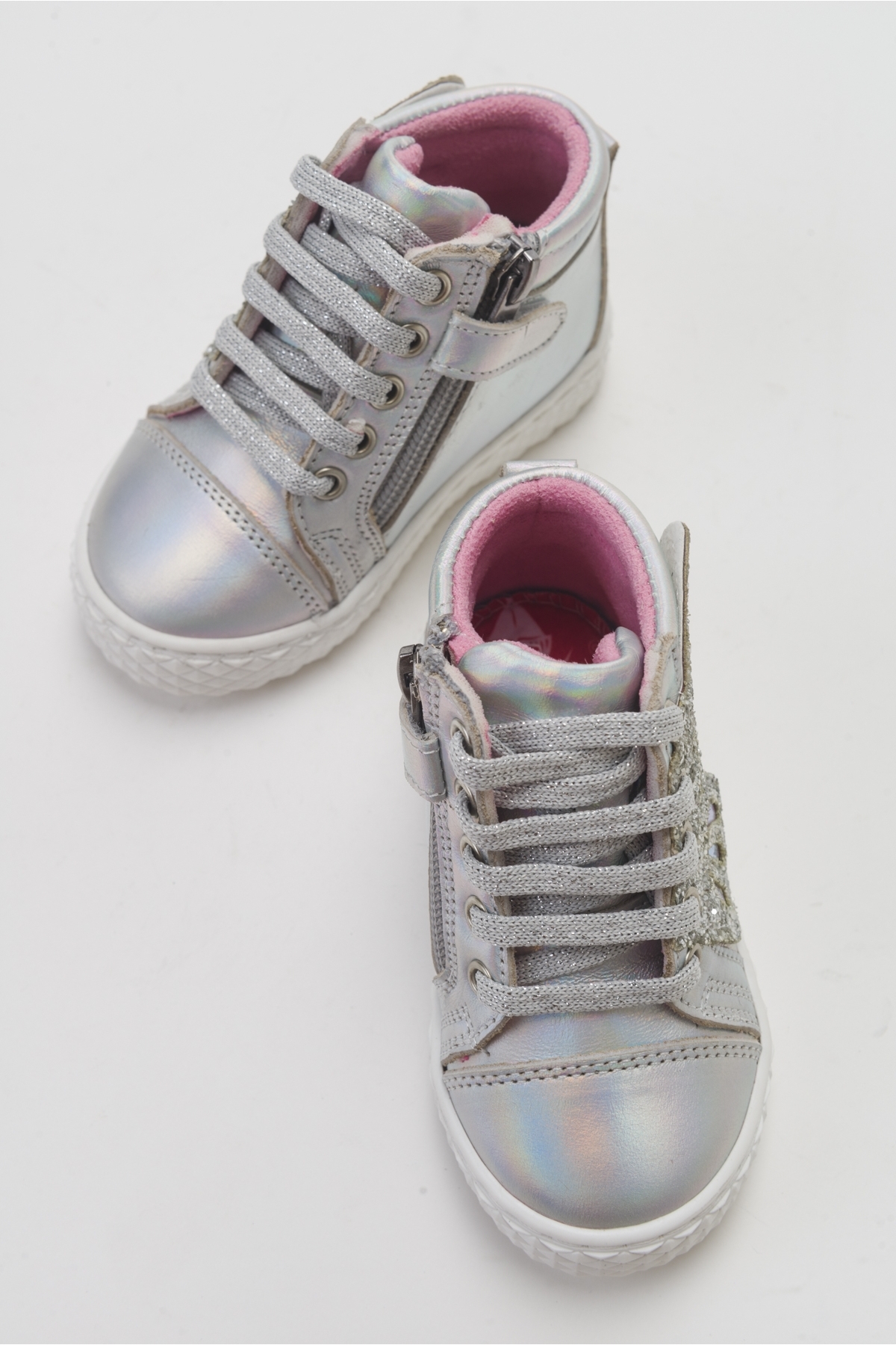 Kız Çocuk Gümüş Hakiki Deri Suya Dayanıklı Anatomik İlk Adım Bot - Görsel 4