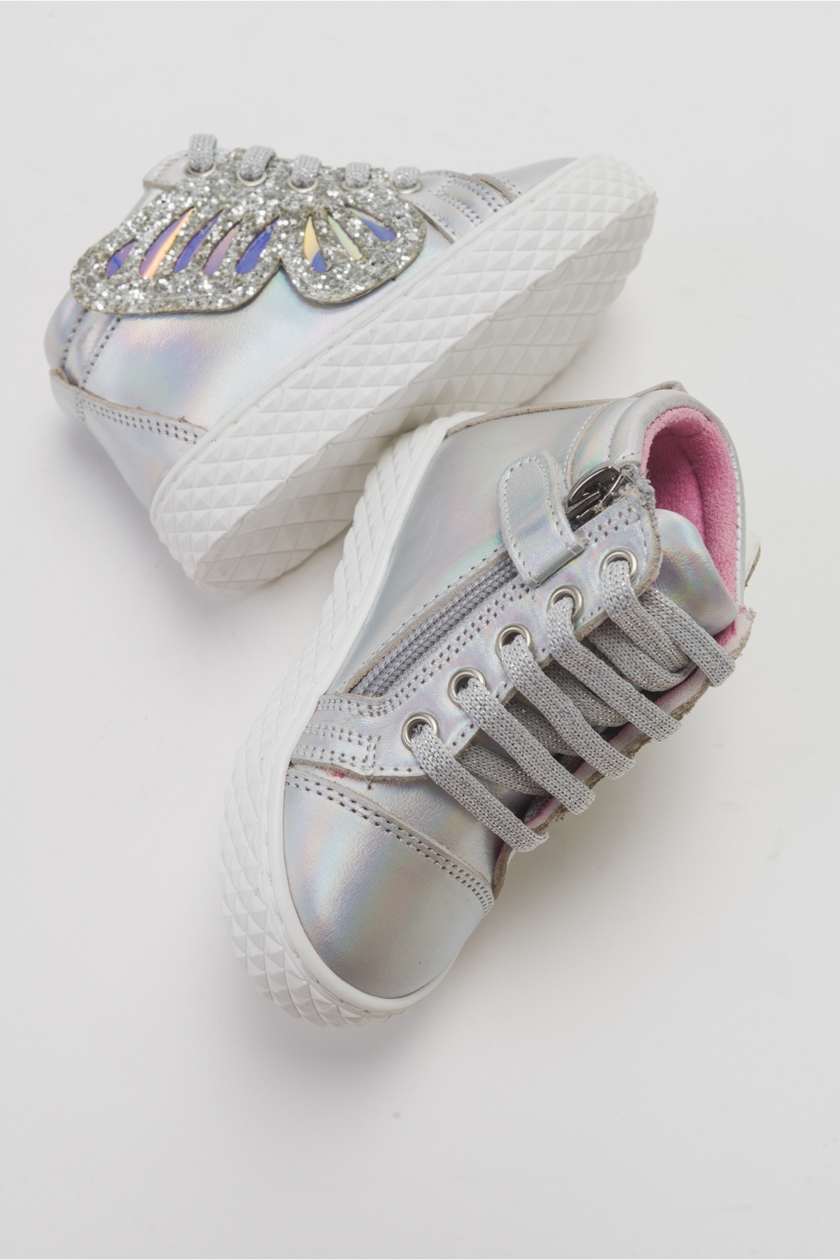 Kız Çocuk Gümüş Hakiki Deri Suya Dayanıklı Anatomik İlk Adım Bot - Görsel 5