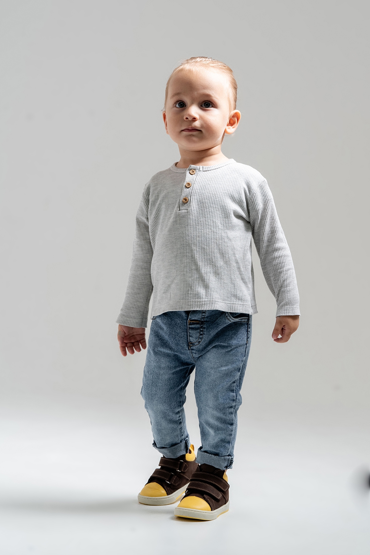 Erkek Çocuk Kahve Hakiki Deri Suya Dayanıklı Anatomik İlk Adım Bot - Görsel 3