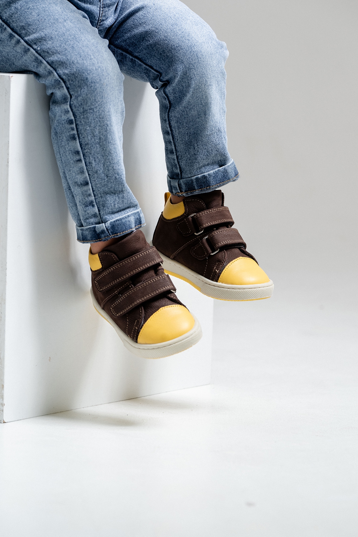 Erkek Çocuk Kahve Hakiki Deri Suya Dayanıklı Anatomik İlk Adım Bot - Görsel 5