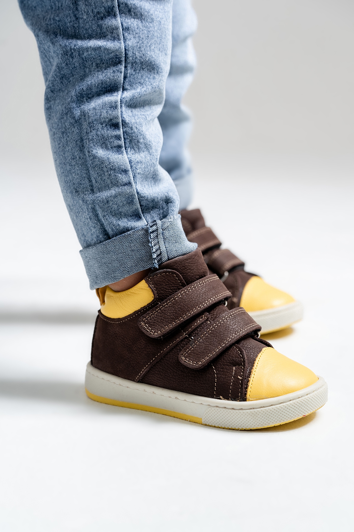 Erkek Çocuk Kahve Hakiki Deri Suya Dayanıklı Anatomik İlk Adım Bot - Görsel 6