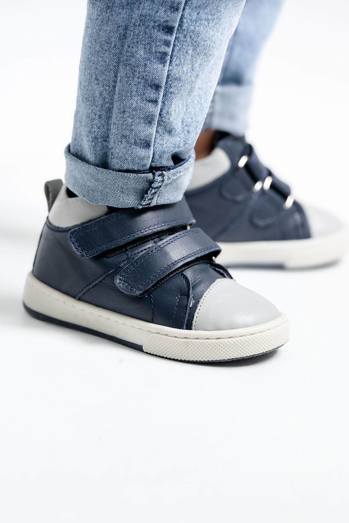 Erkek Çocuk Lacivert Hakiki Deri Suya Dayanıklı Anatomik İlk Adım Bot - Görsel 4