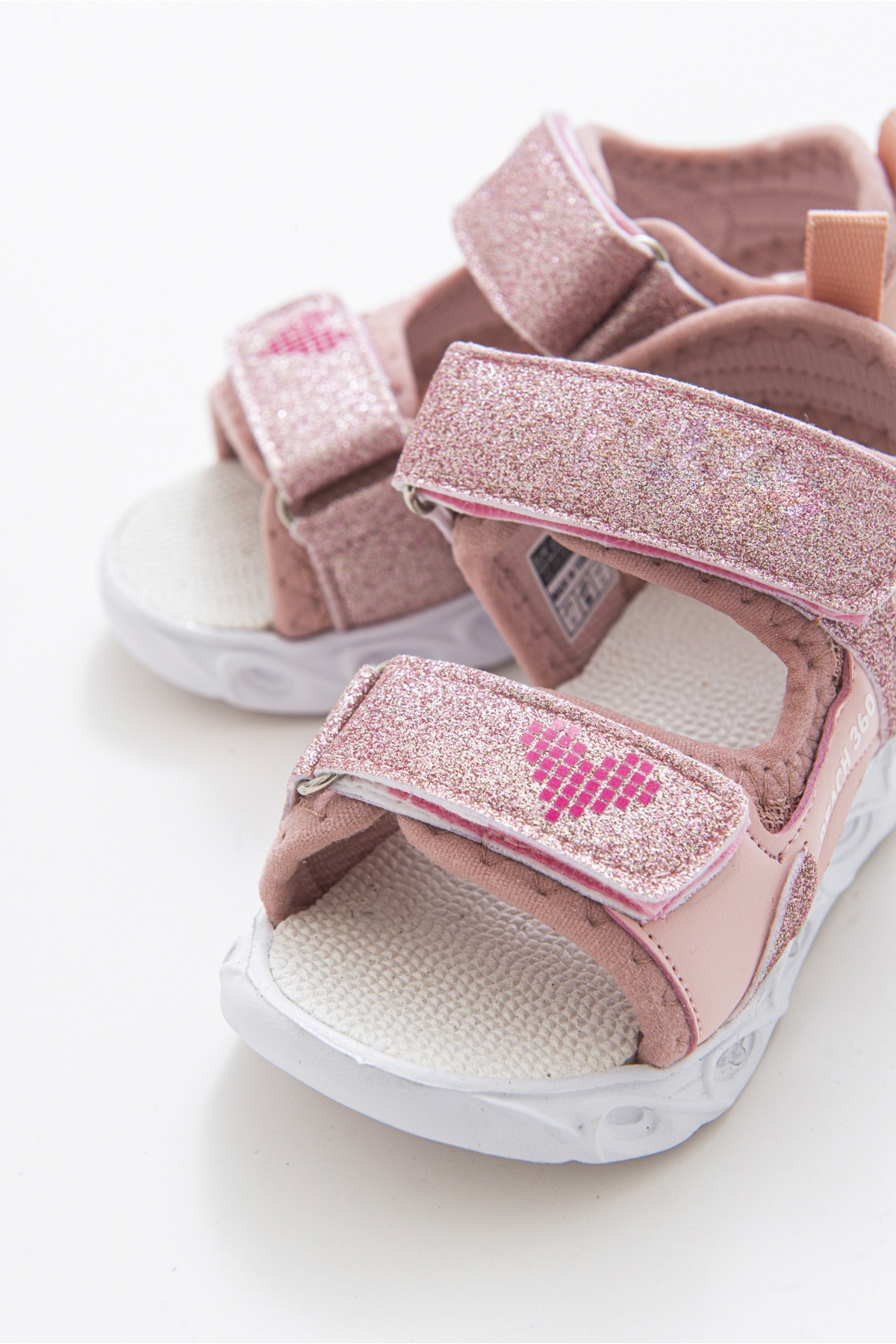 Kız Çocuk Pudra Işıklı Anatomik Hafif Spor Sandalet - Görsel 3