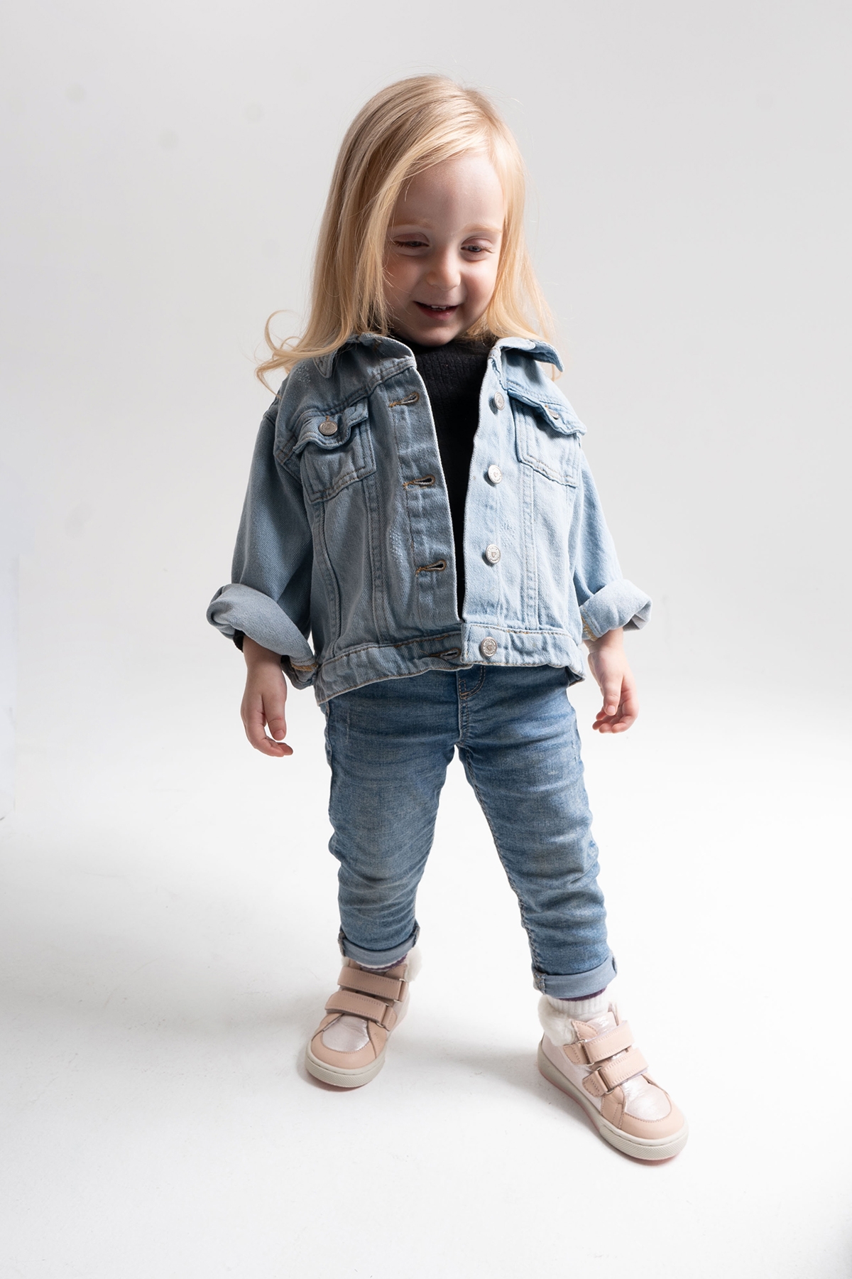 Kız Çocuk Pudra Hakiki Deri Suya Dayanıklı Anatomik İlk Adım Bot - Görsel 3