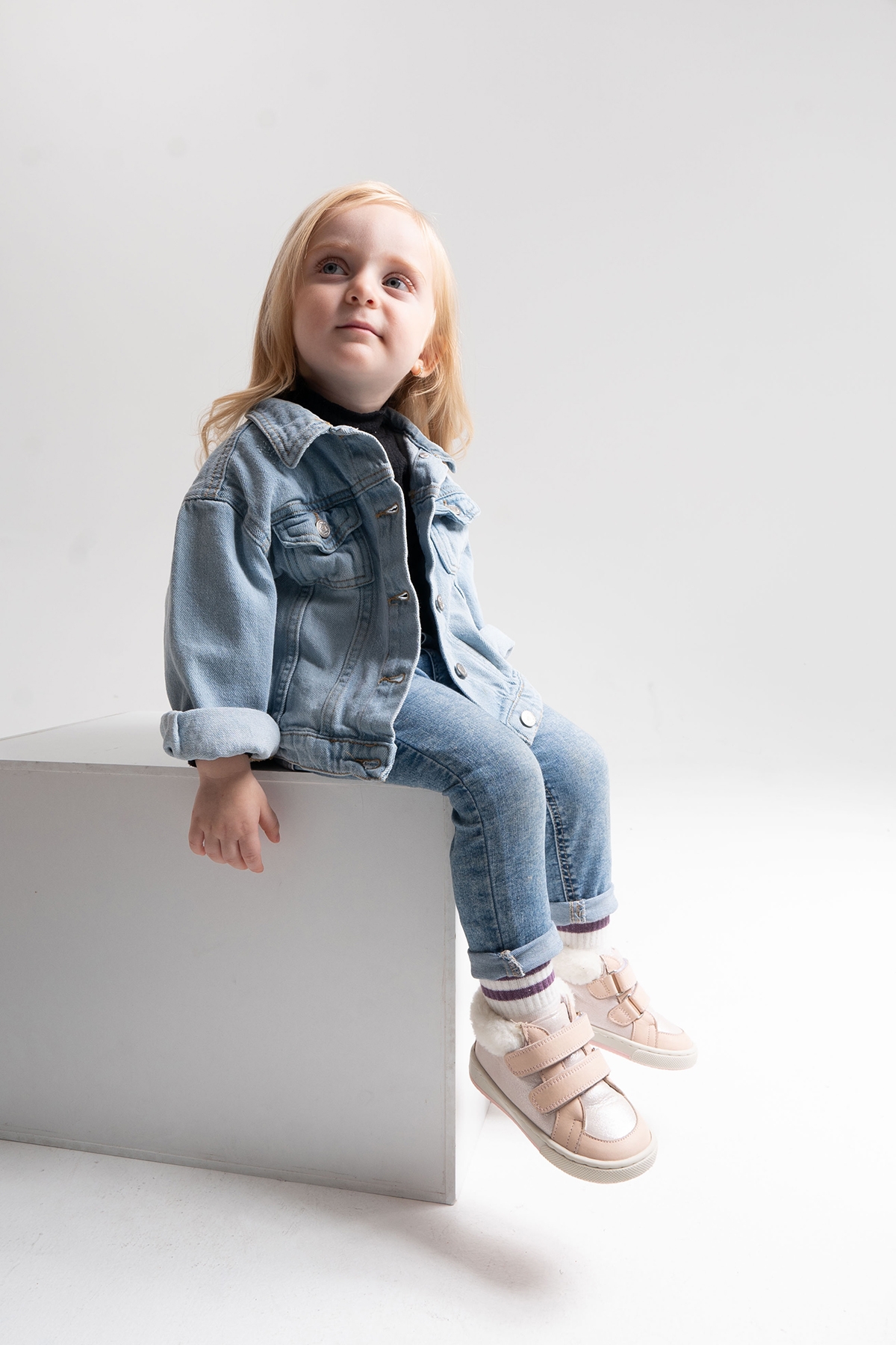 Kız Çocuk Pudra Hakiki Deri Suya Dayanıklı Anatomik İlk Adım Bot - Görsel 4