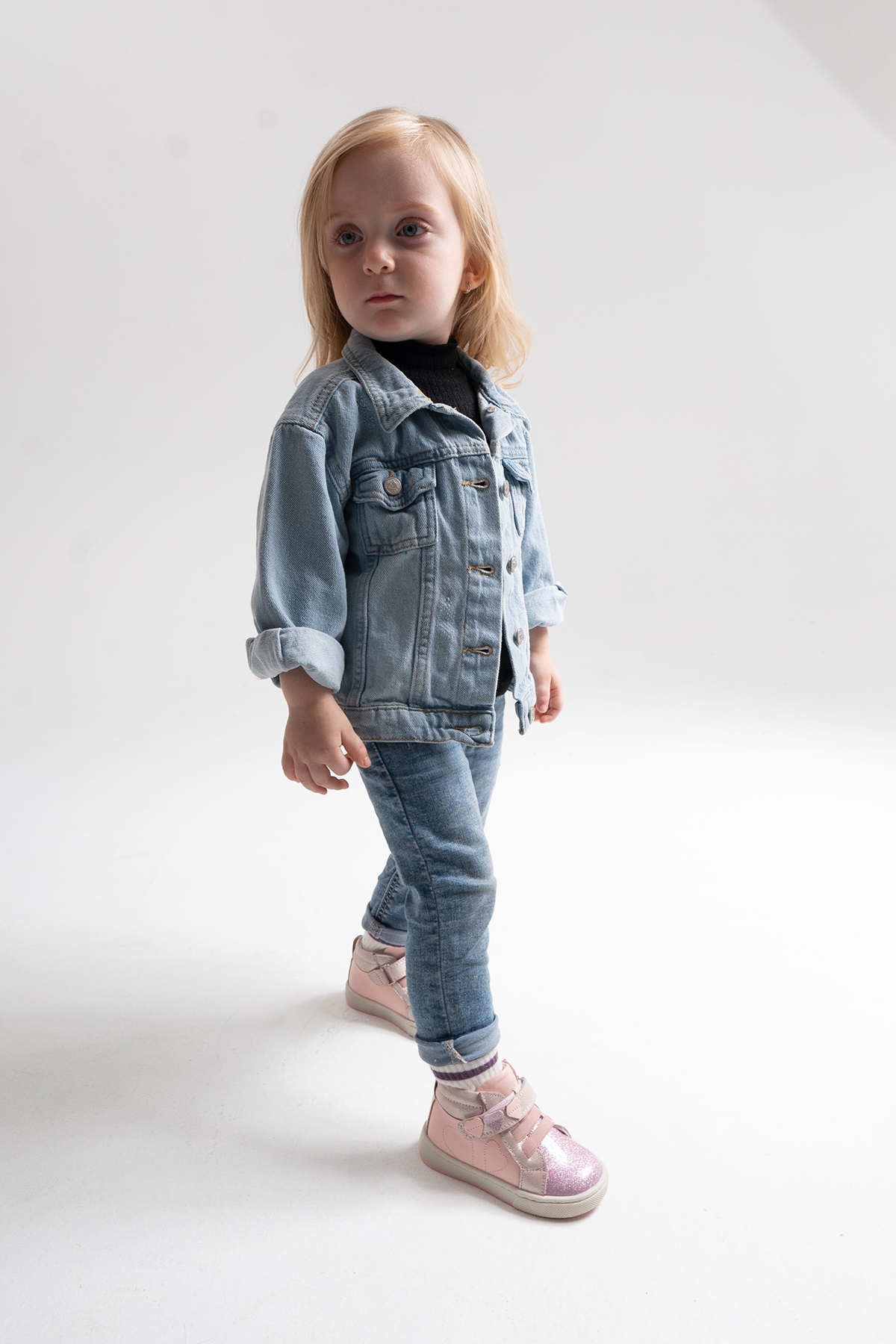 Kız Çocuk Pudra Hakiki Deri Suya Dayanıklı Anatomik İlk Adım Bot - Görsel 3