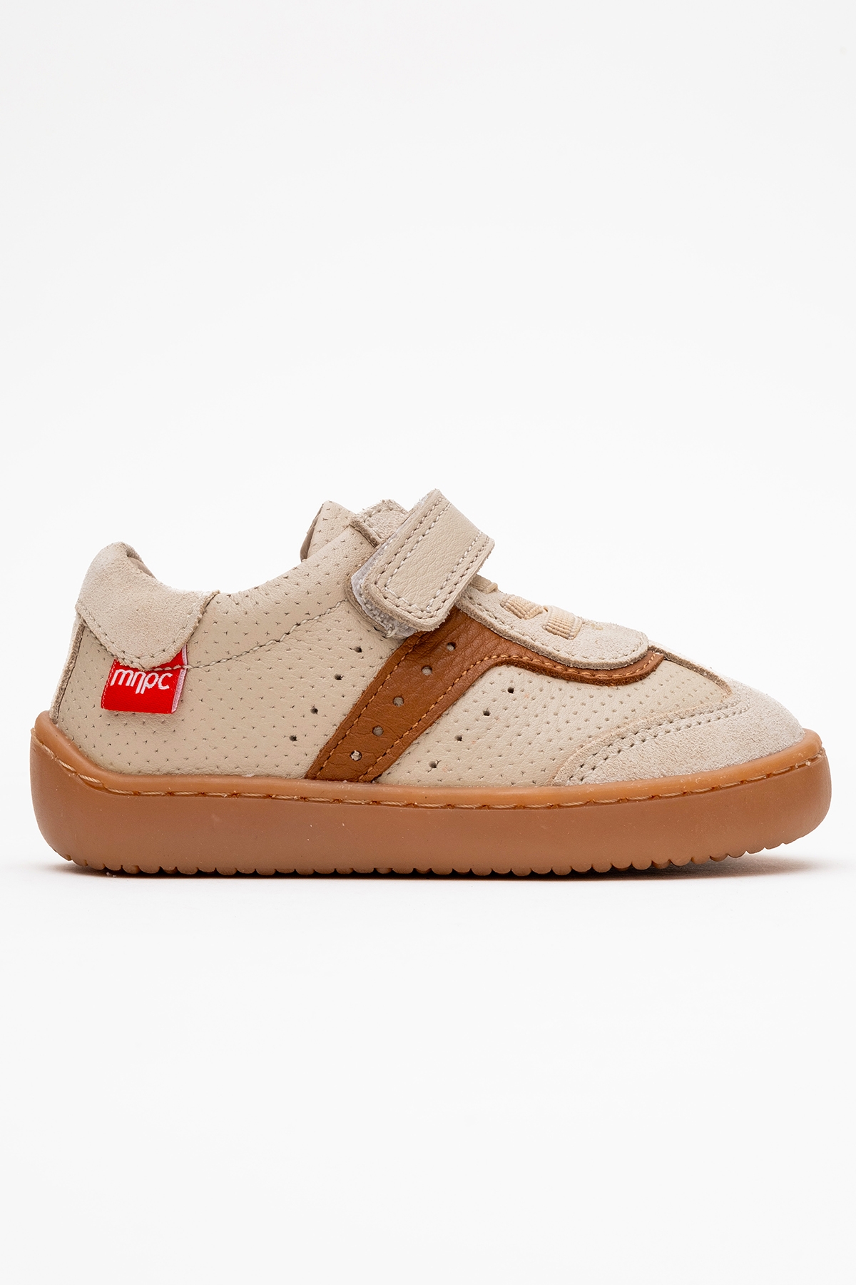 Unisex Çocuk Bej Hakiki Deri Günlük İlk Adım Ayakkabı - Görsel 6